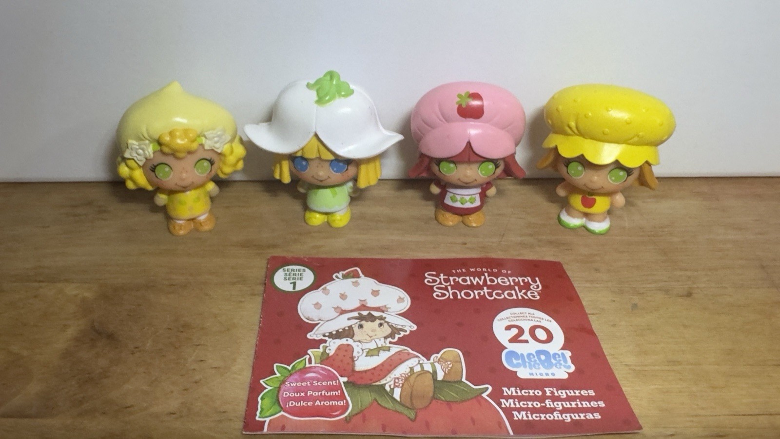 Strawberry Shortcake TLS Cheebee Micro Figurines Sented Series 1 (Lot of 4) New