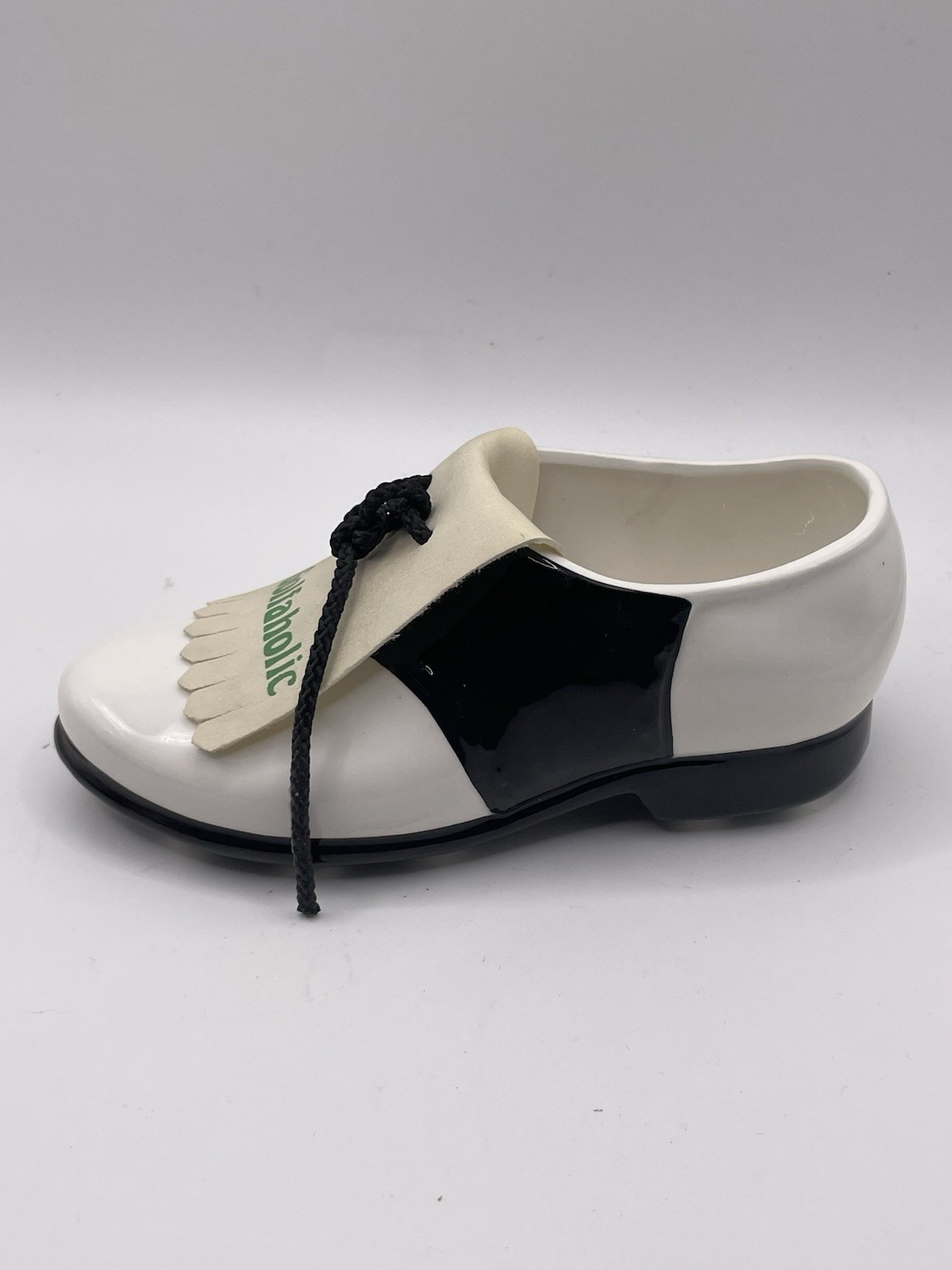 Golfaholic Ceramic Golf Shoe 6.5”L x 2-3/4” x 3” in Great Condition, Collectible