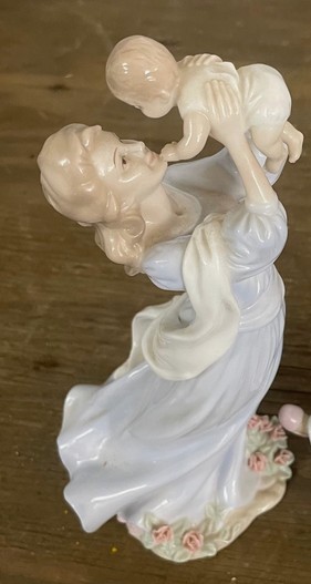 Valencia by Daisa Porcelain Mother and Child Figurine, Lladro Style”)