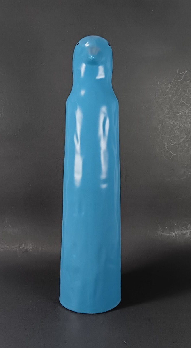 IKEA Penguin Katarina Brieditis Blue Bird Ceramic Statue Modern Abstract Art 13″
