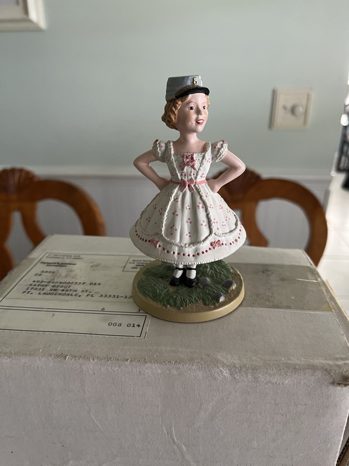 Danbury Mint Shirley Temple The Littlest Rebel Figurine Silver Screen Collection