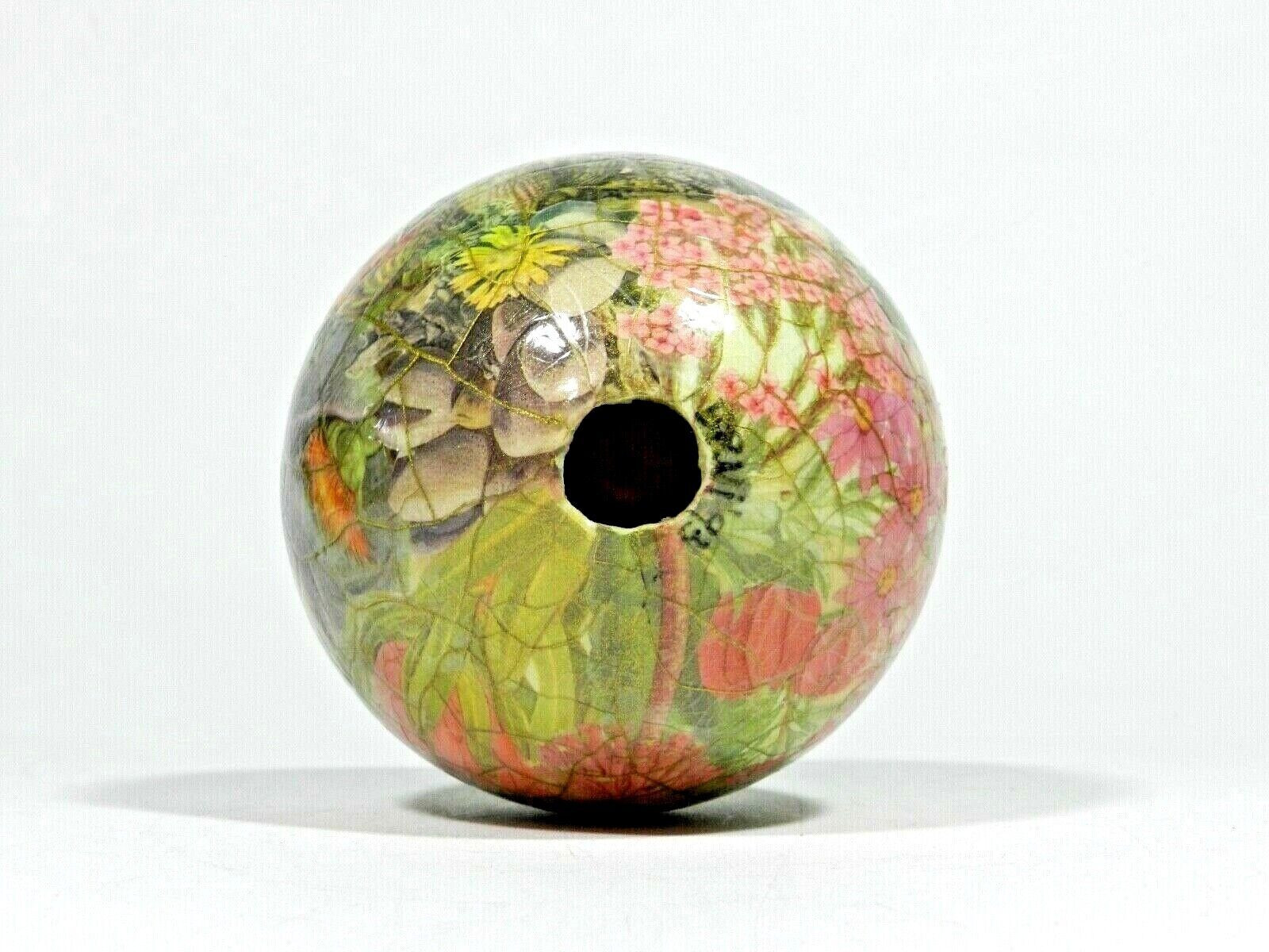 Decoupage Ostrich Egg With Stand