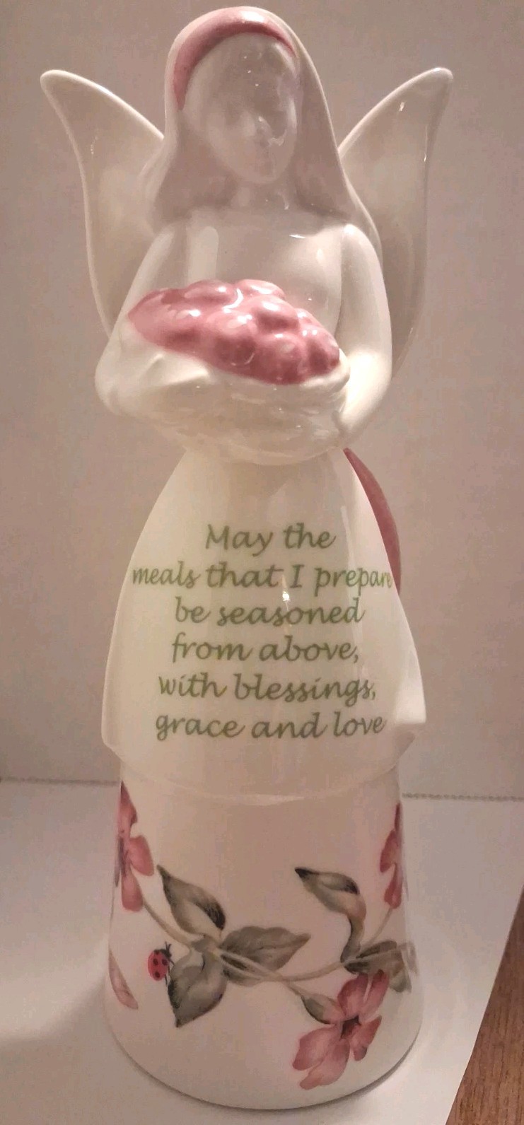 Lenox Butterfly Meadow Mom Kitchen Angel Bell Porcelain Figurine 2000s