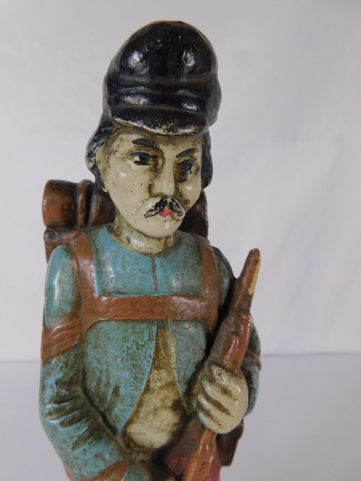 Vintage Ethan Allen Soldier Figurine Medium 1967 Chalkware Hand Painted Decor