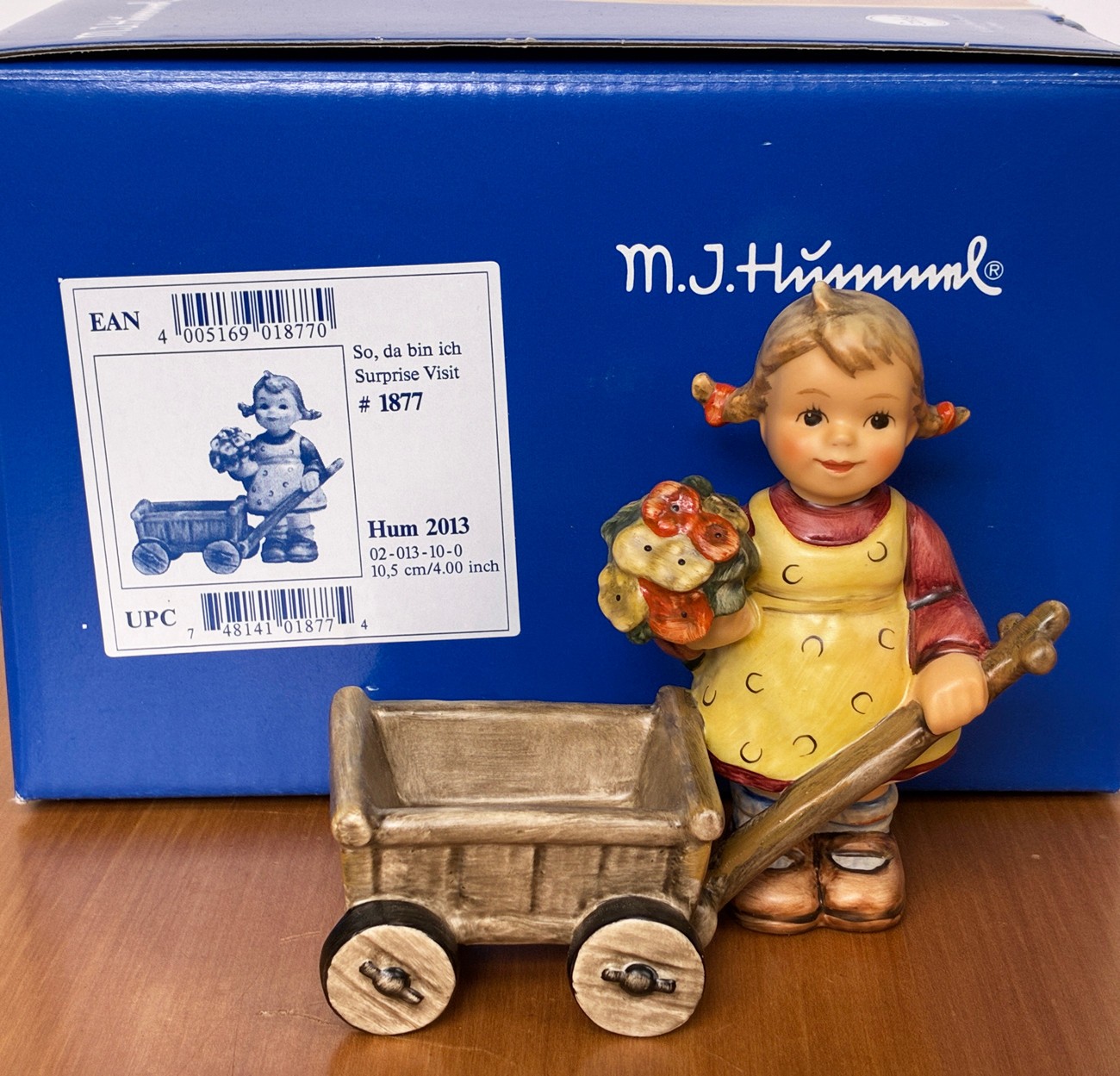 Hummel #1074-D Bee Happy Scape #2013 Surprise Visit *Spec Ed 2003 MUSIC BOX~COAs