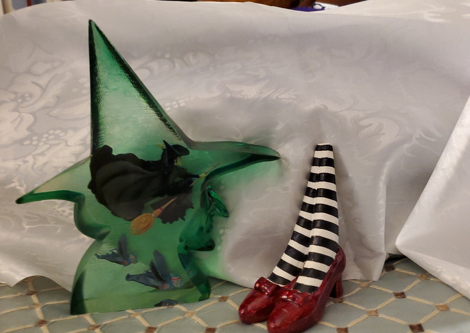WIZARD OF OZ Wicked Witch Flying Monkey resin #1844 & #1842 RARE Westland LOT