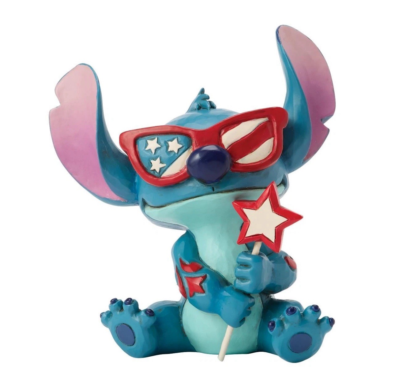 Jim Shore Disney Traditions Patriotic Stitch Miniature July 4th Figurine 6017851