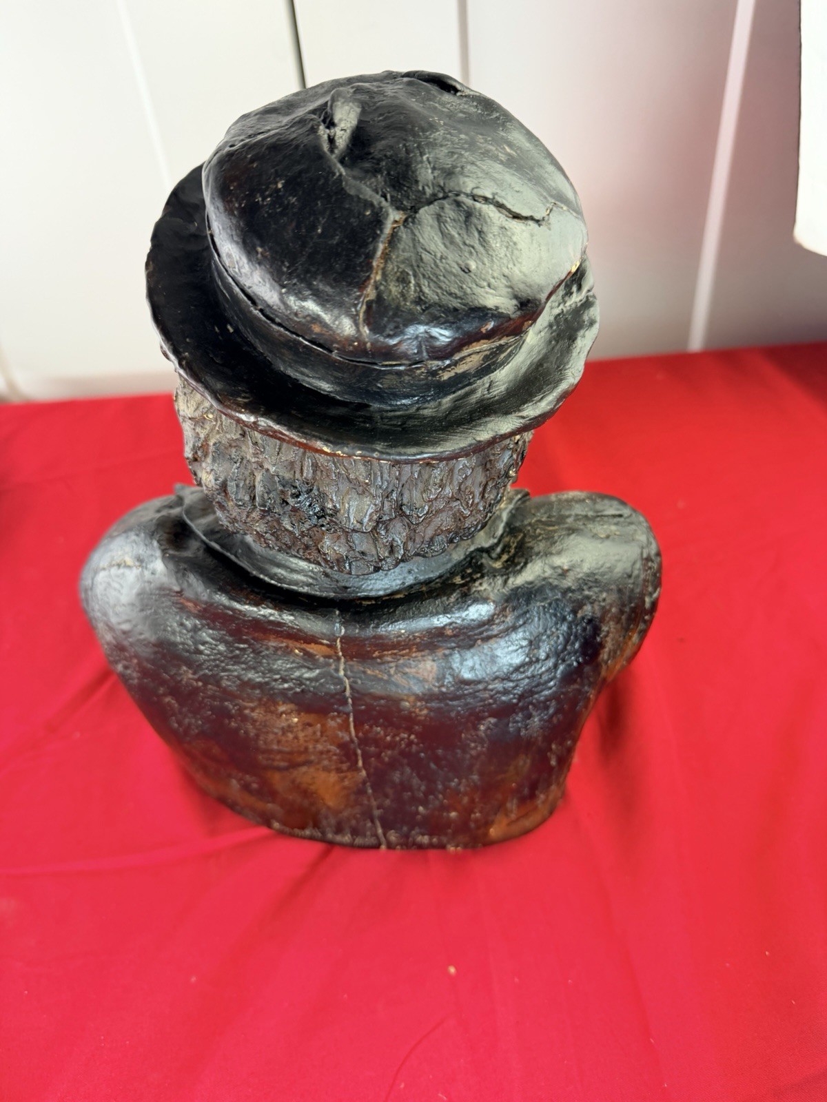 Vtg Emmett Kelly Jr Why Me Bust Esco Chalkware Hobo Clown Statue 12” Large