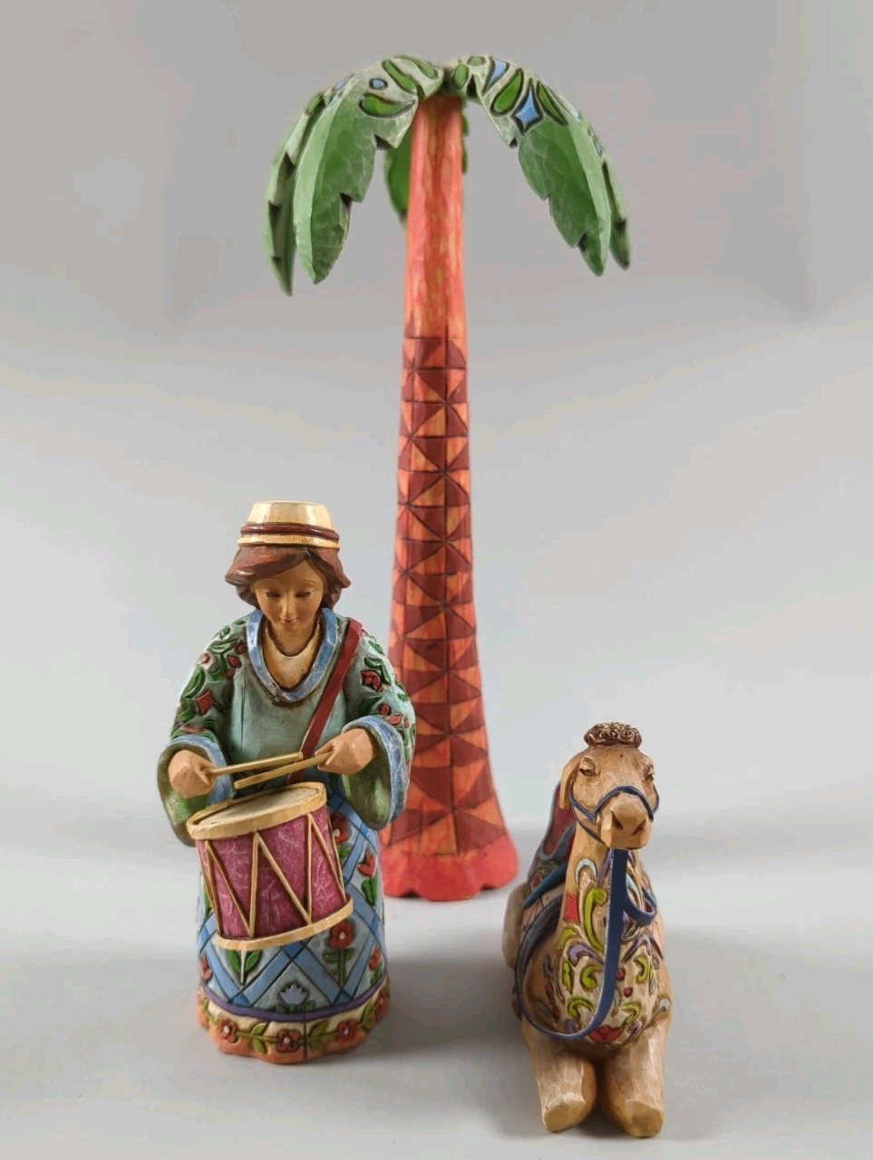 Jim Shore 2006 Let Heaven and Nature Sing Drummer Boy Palm Tree Camel 4005278