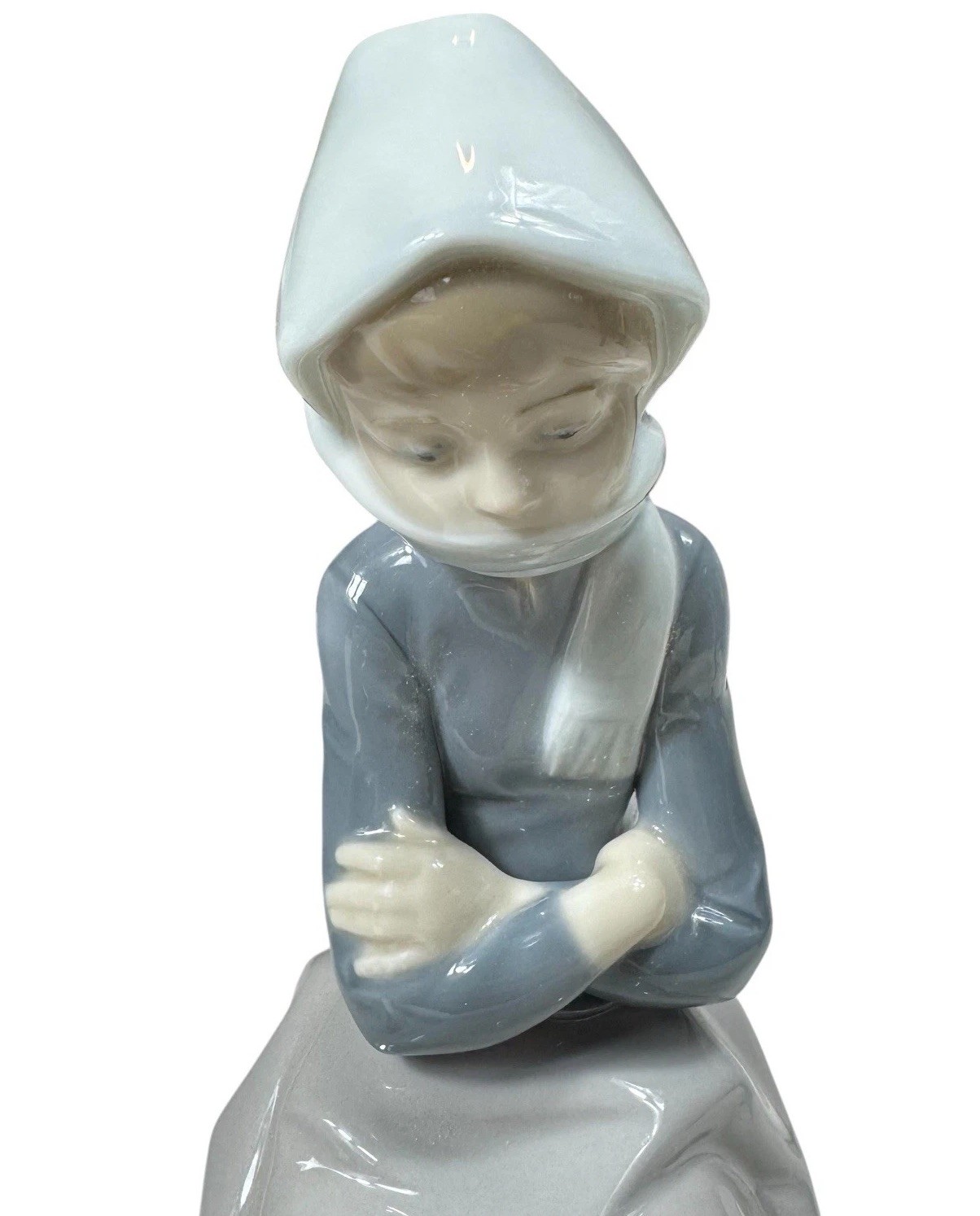 Lladro Duck Seller 1267 Porcelain Figurine Girl with Ducks Retired Spain w Box