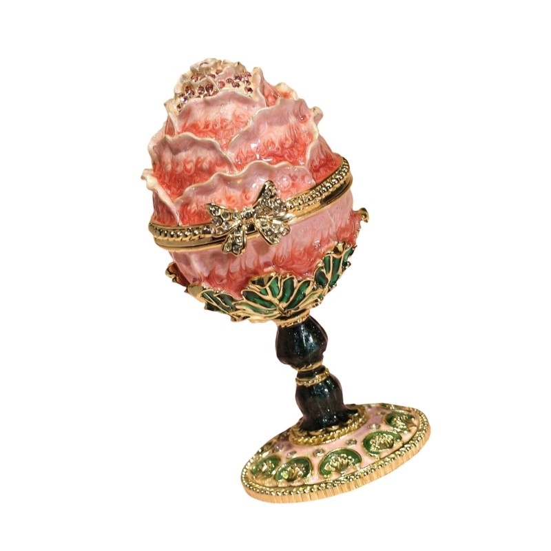 Artistic Resurrection Eggs Shaped Alloy Storage Container For Decoration