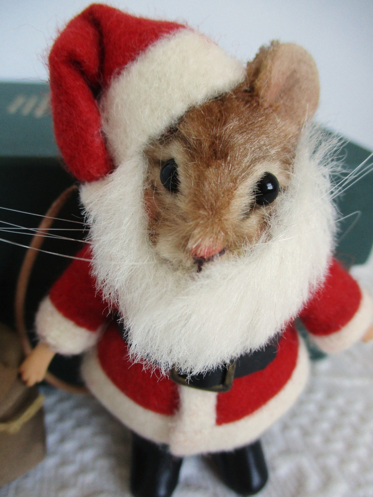 R. John Wright Father Christmas Mice LE #113 Santa Claus Mouse In Box MIB w/ COA