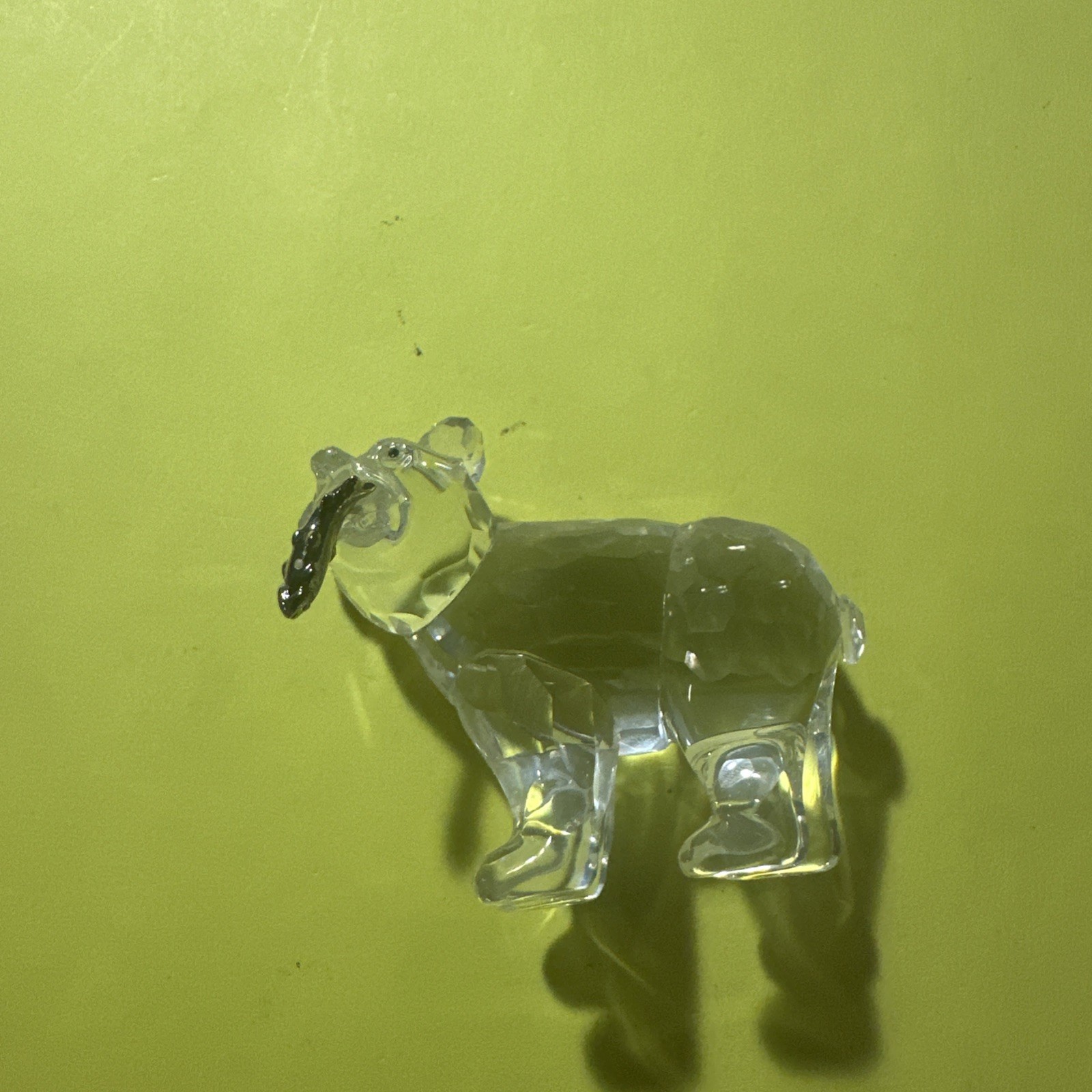 Swarovski Crystal Rare Grizzly Bear Cub Figurine with Silver Fish Austria Box