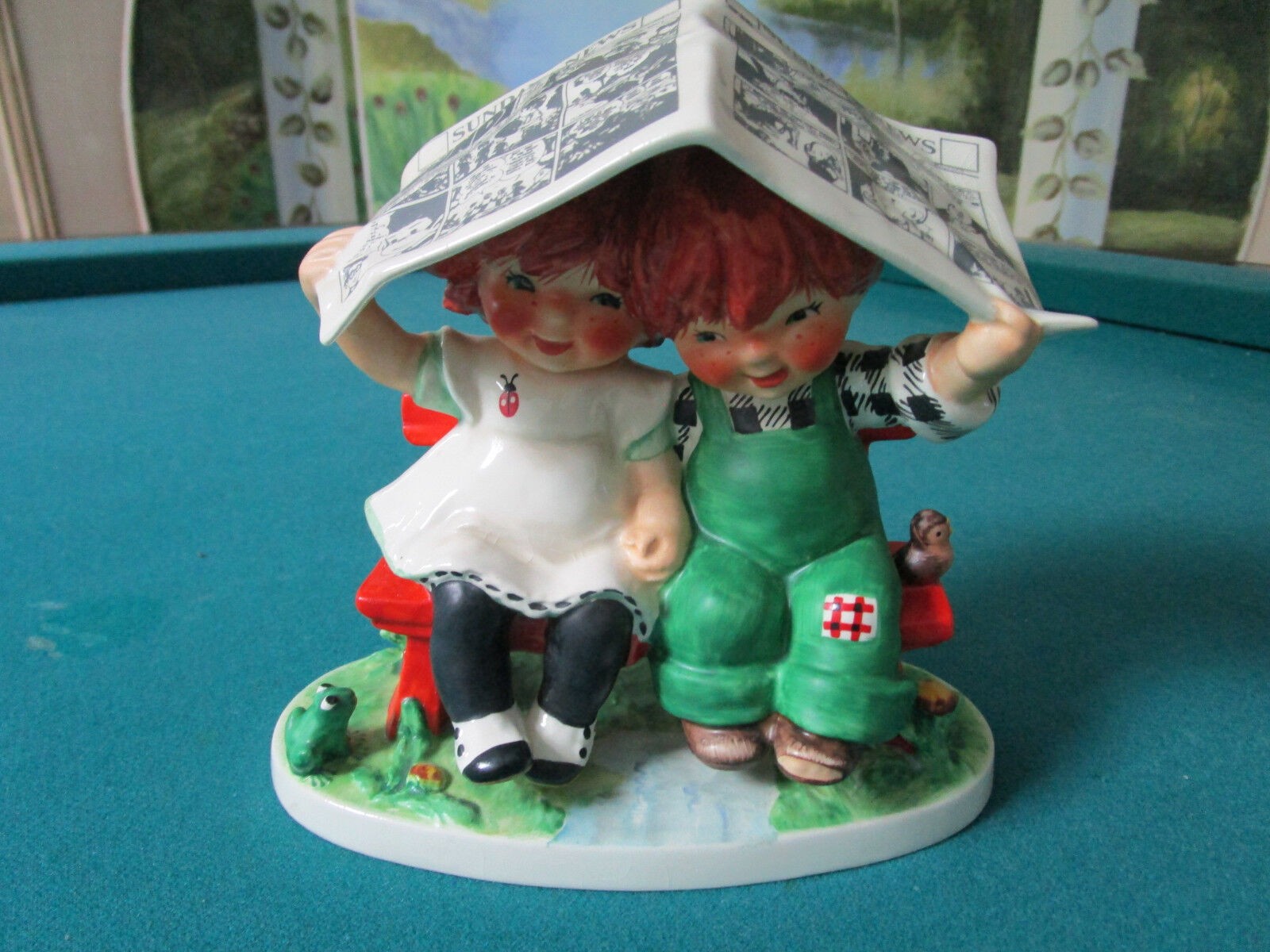 Red Heads Goebel “Let It Rain” 6 X 6″ [*A]