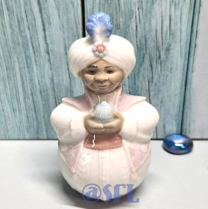 Vtg Lladro King Balthasar Wise Men Christmas Ornament Retired Decor Collectible