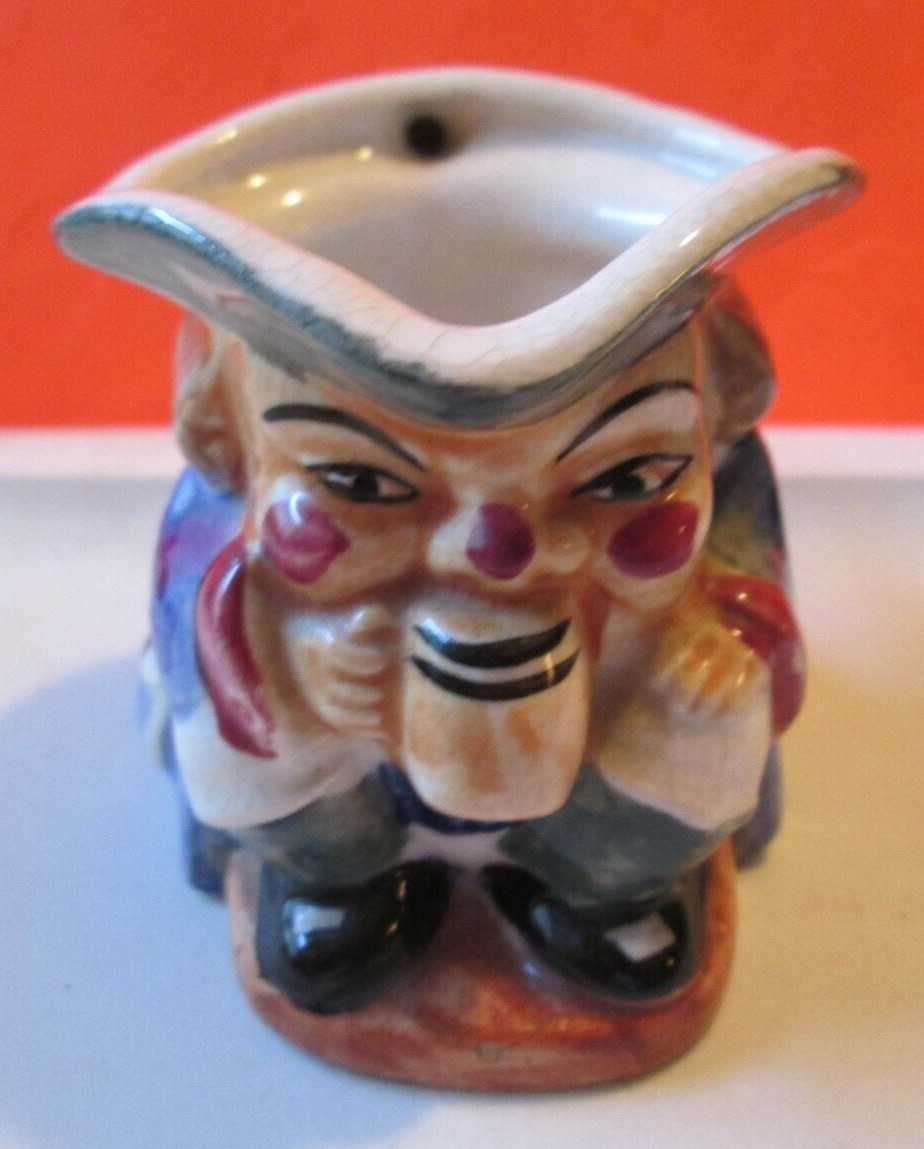 Vintage Small Toby STYLE Jug Hand Painted Colonial Era Mug in Hand Made in Japan