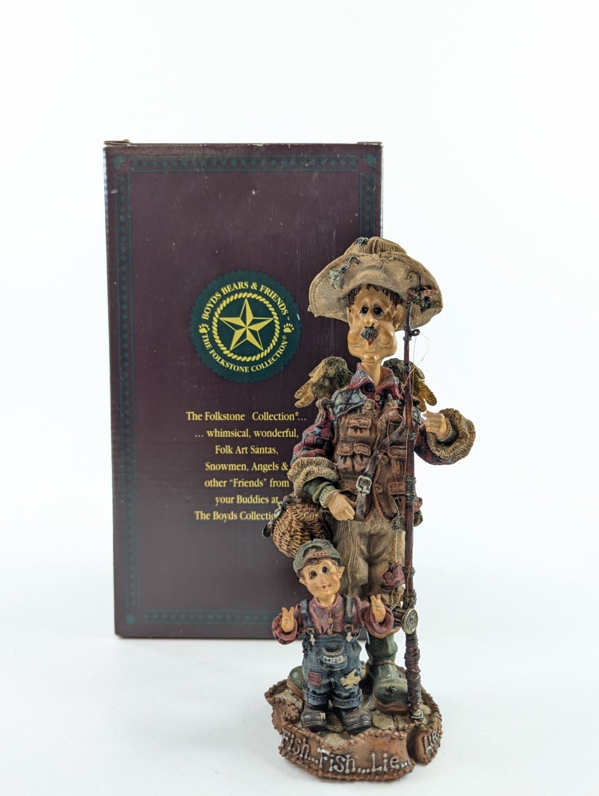 Boyds Folkstone MYRON M FISHMEISTER ANGEL OF FISH STORIES 28247 Figurine