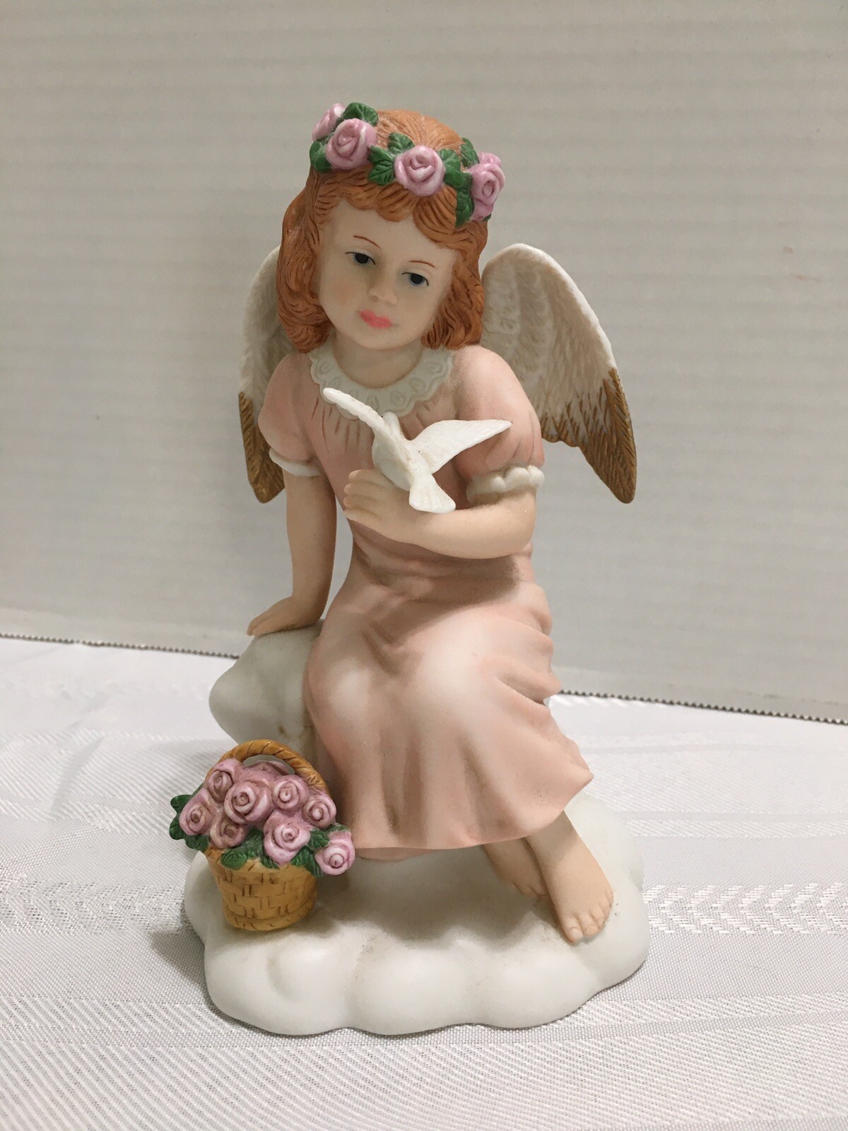 Angel Figurine ANGELIC PEACE ANGEL #14063-99 Home Interiors Excellent Shape