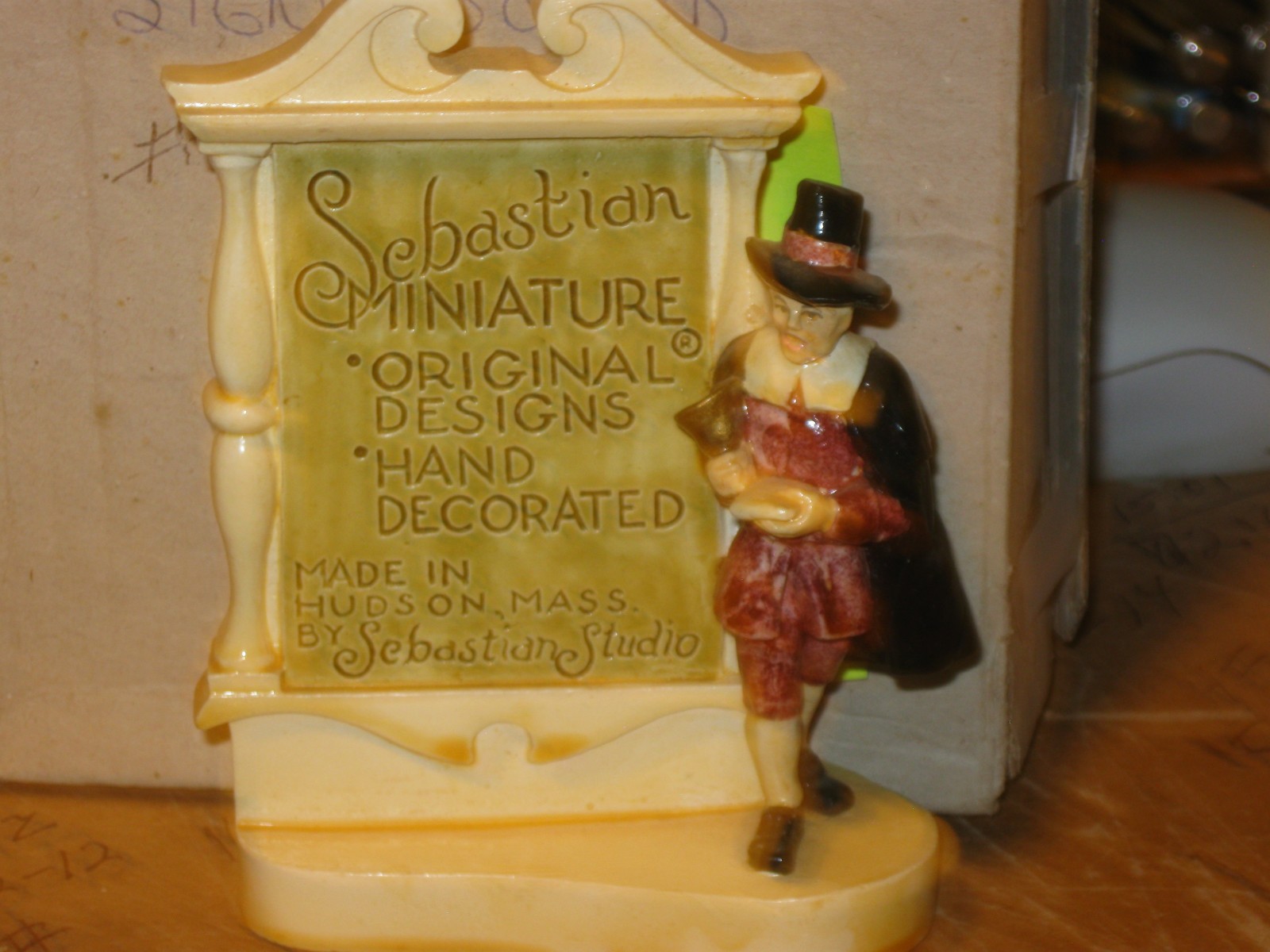 Sebastian Miniatures Plaque #6998 From 1951 W/Box