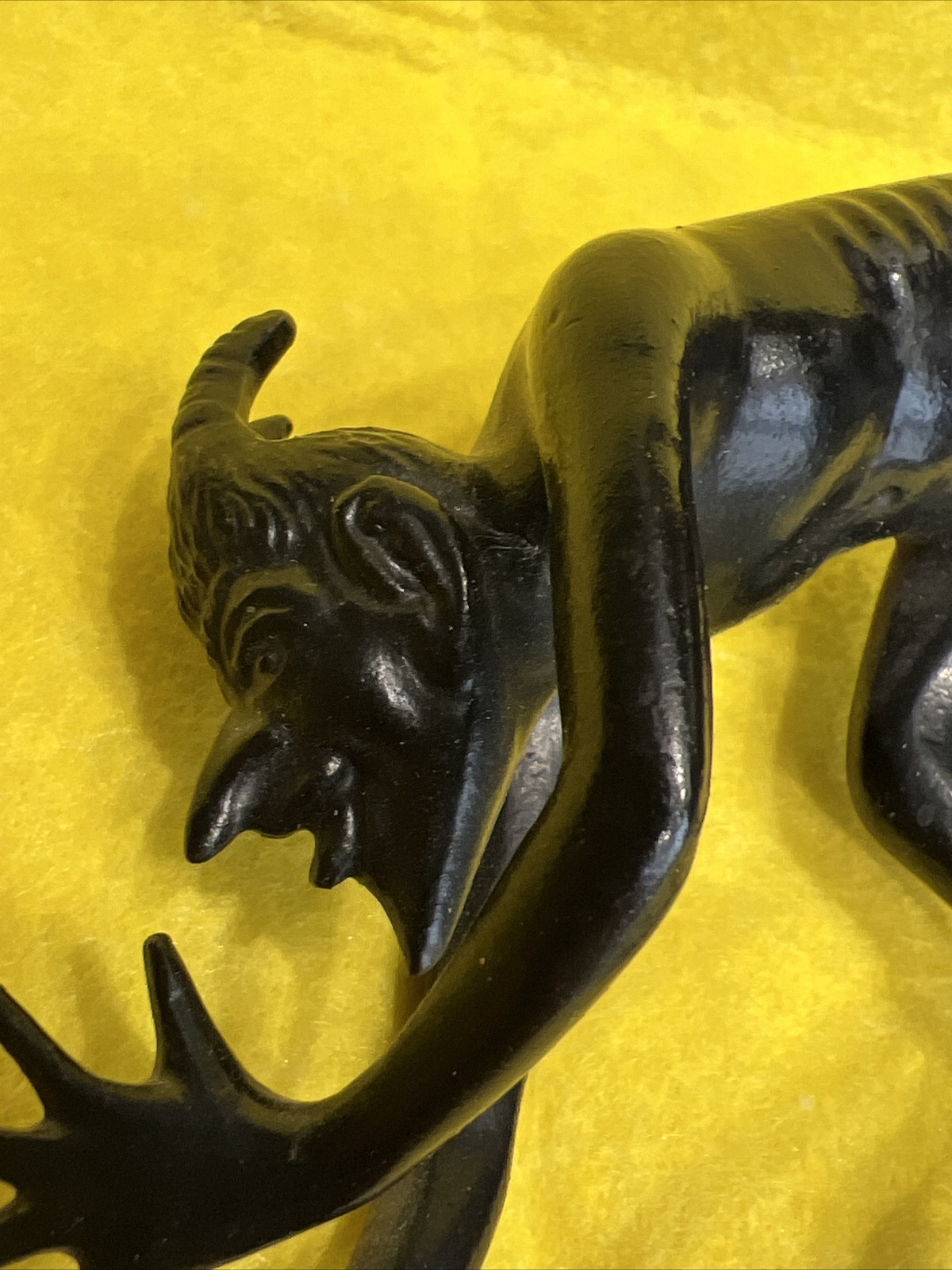 Soviet Russian Kasli Cast Iron Metal Mephistopheles Devil Figurine big