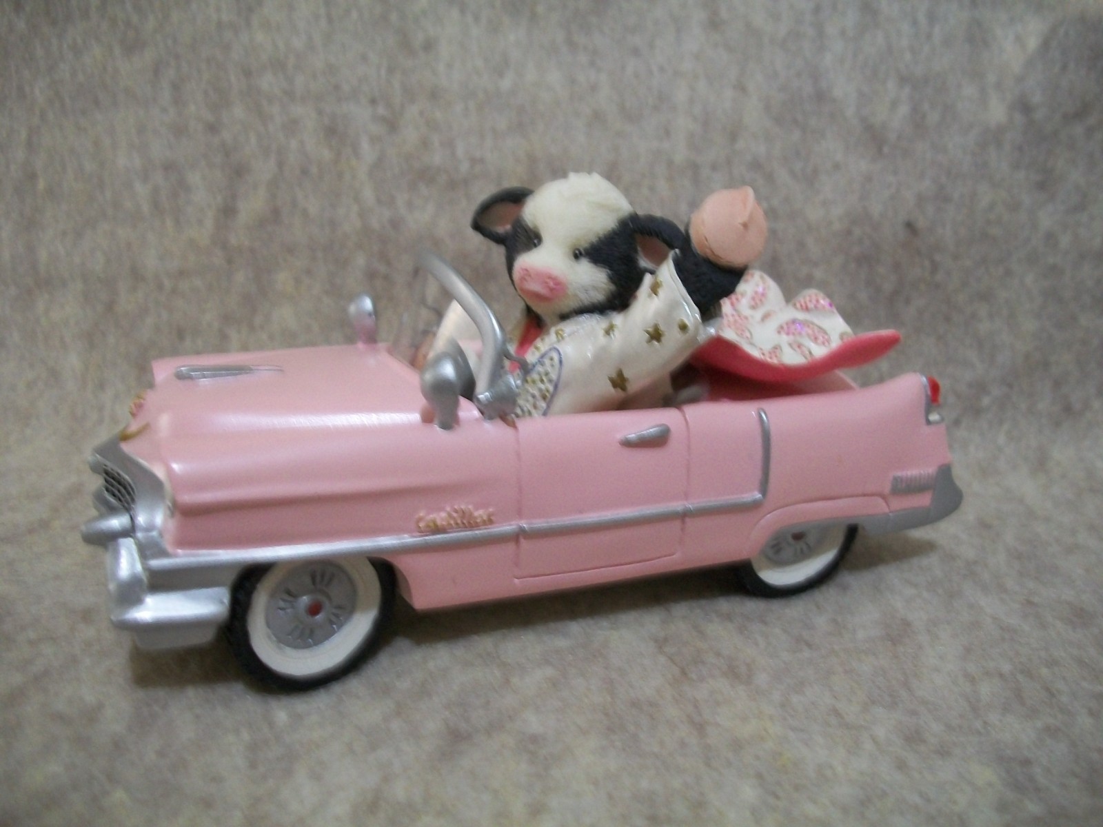 Cruisin’ with the King of Rock’n’roll -Elvis – Mary Moo Moo Cow Figurine