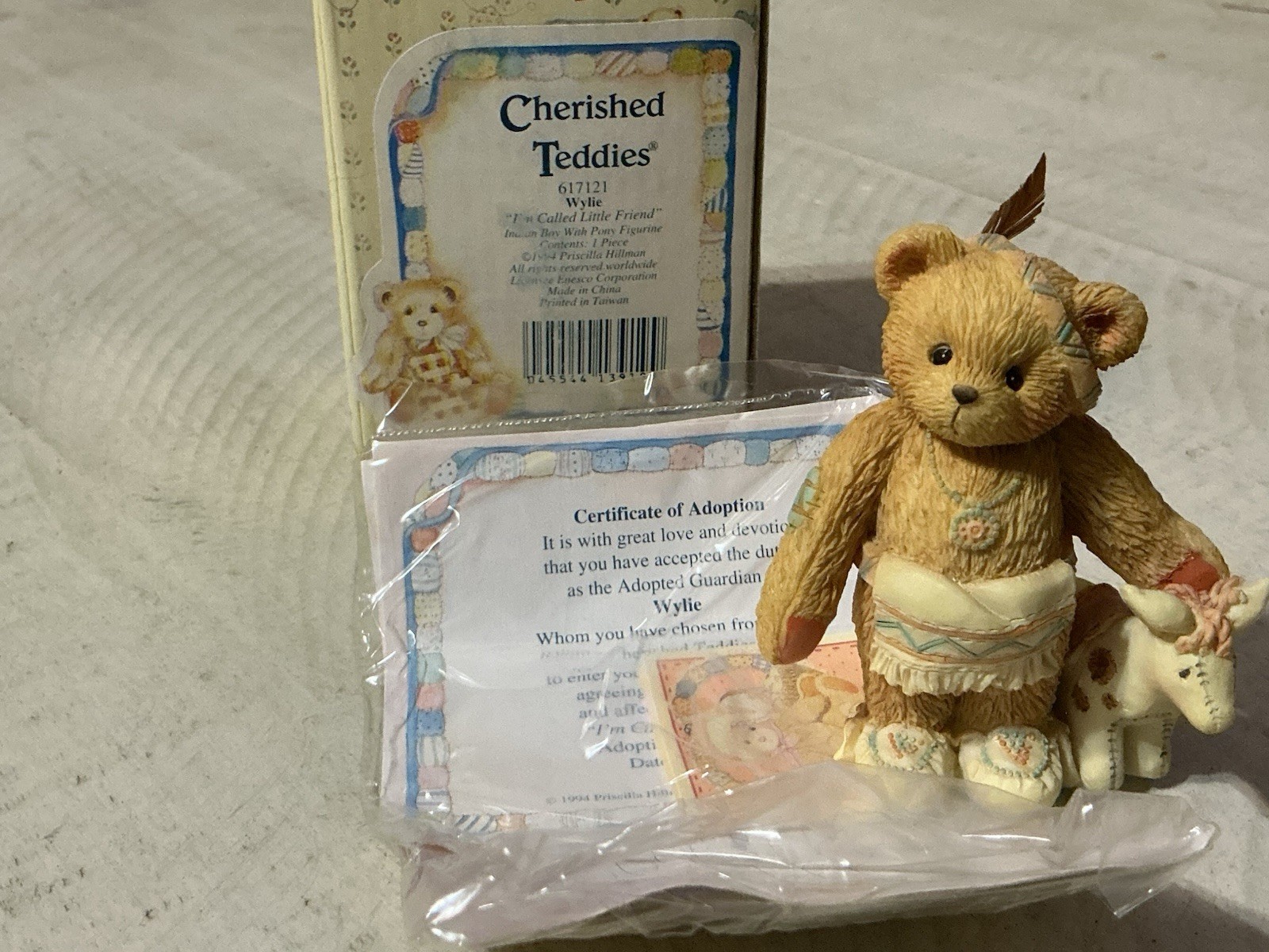 Cherished Teddies Wylie I’m Called Little Running Bear Figurine NIB