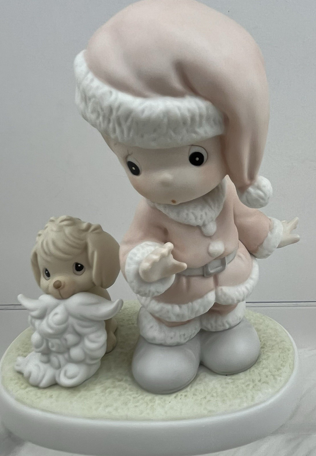 Precious Moments Wishing You a HO HO HO Figure VTG 1992 527629 G-Clef Enesco