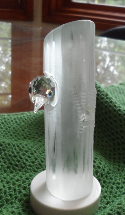 3 Classic Swarovski Figurines- SCS Caring/Sharing Woodpeckers, Cinderella, Swan