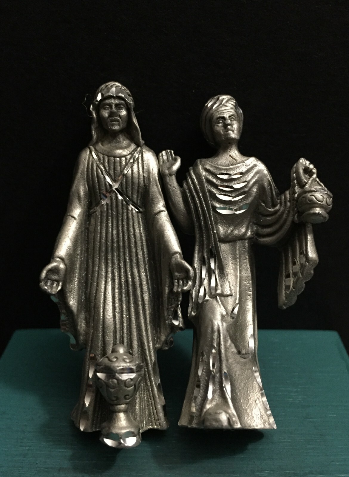 89 Masterworks MWFP Pewter Christmas Nativity Scene Wise Men Miniature Figurine