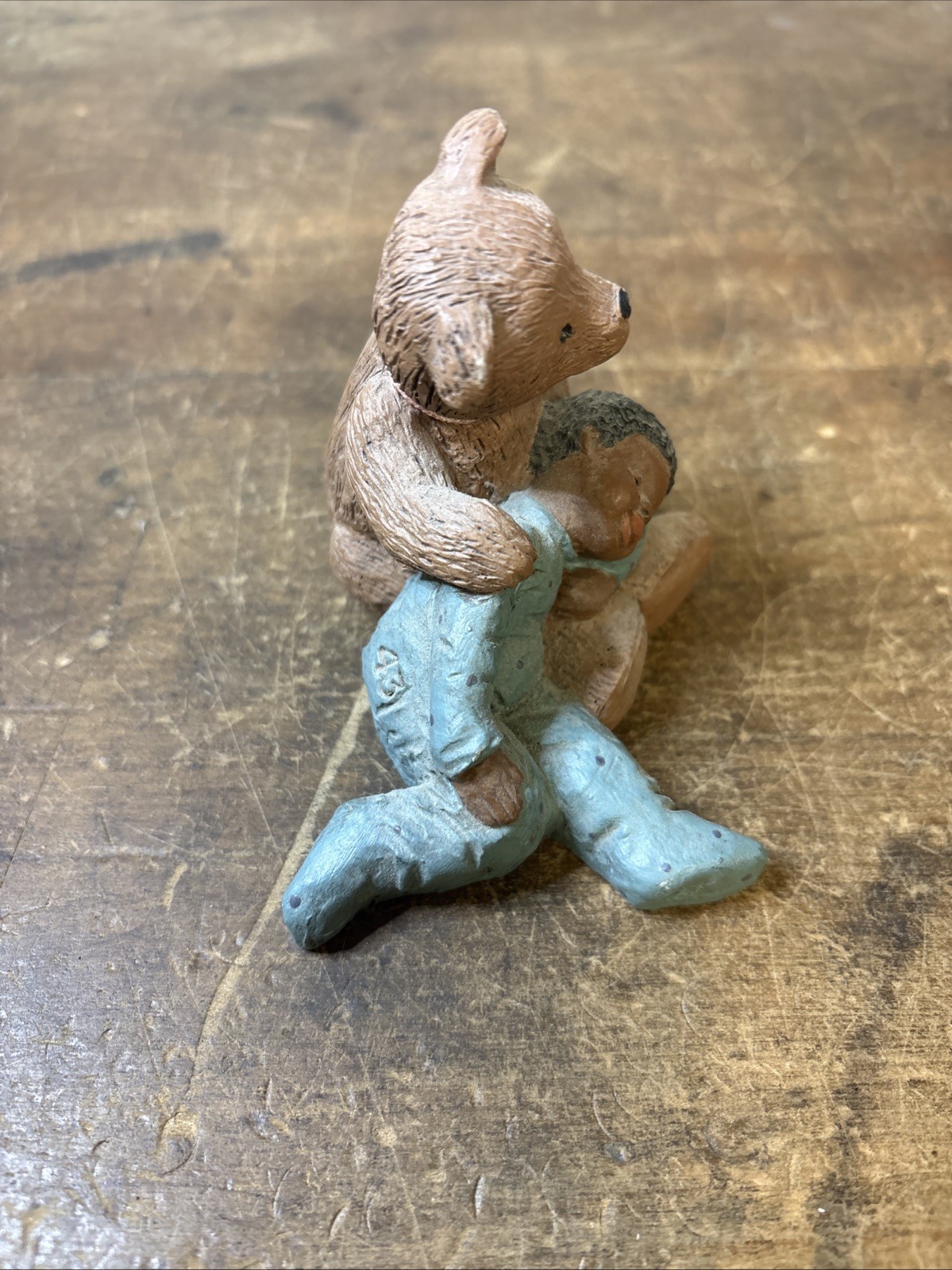 All God’s Children, Paddy Paw & Luke, African American Boy w/Teddy Bear Vtg 1997