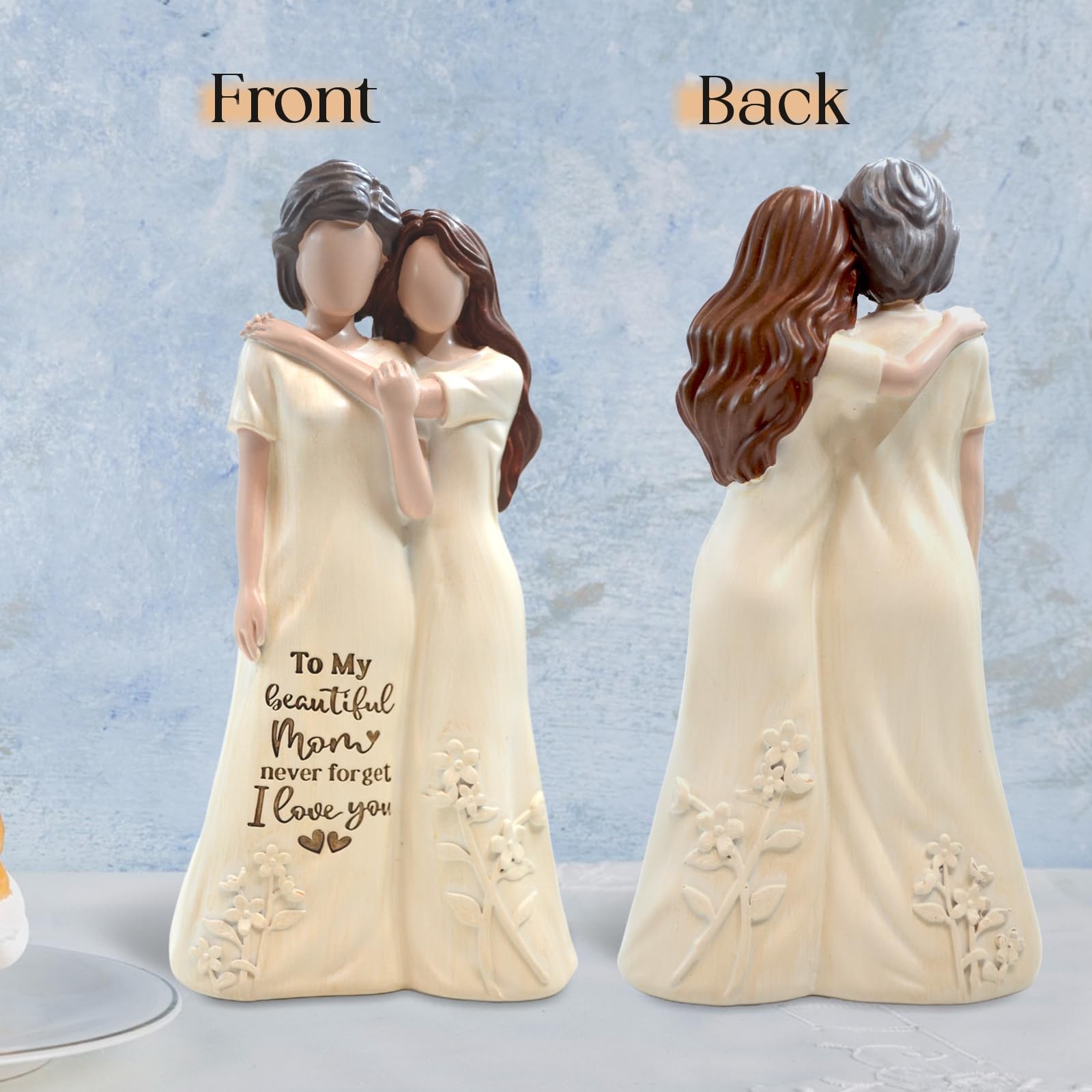 7.8 Inch Mom Birthday Mothers Day Gift Figurine Mother Daughter Statue