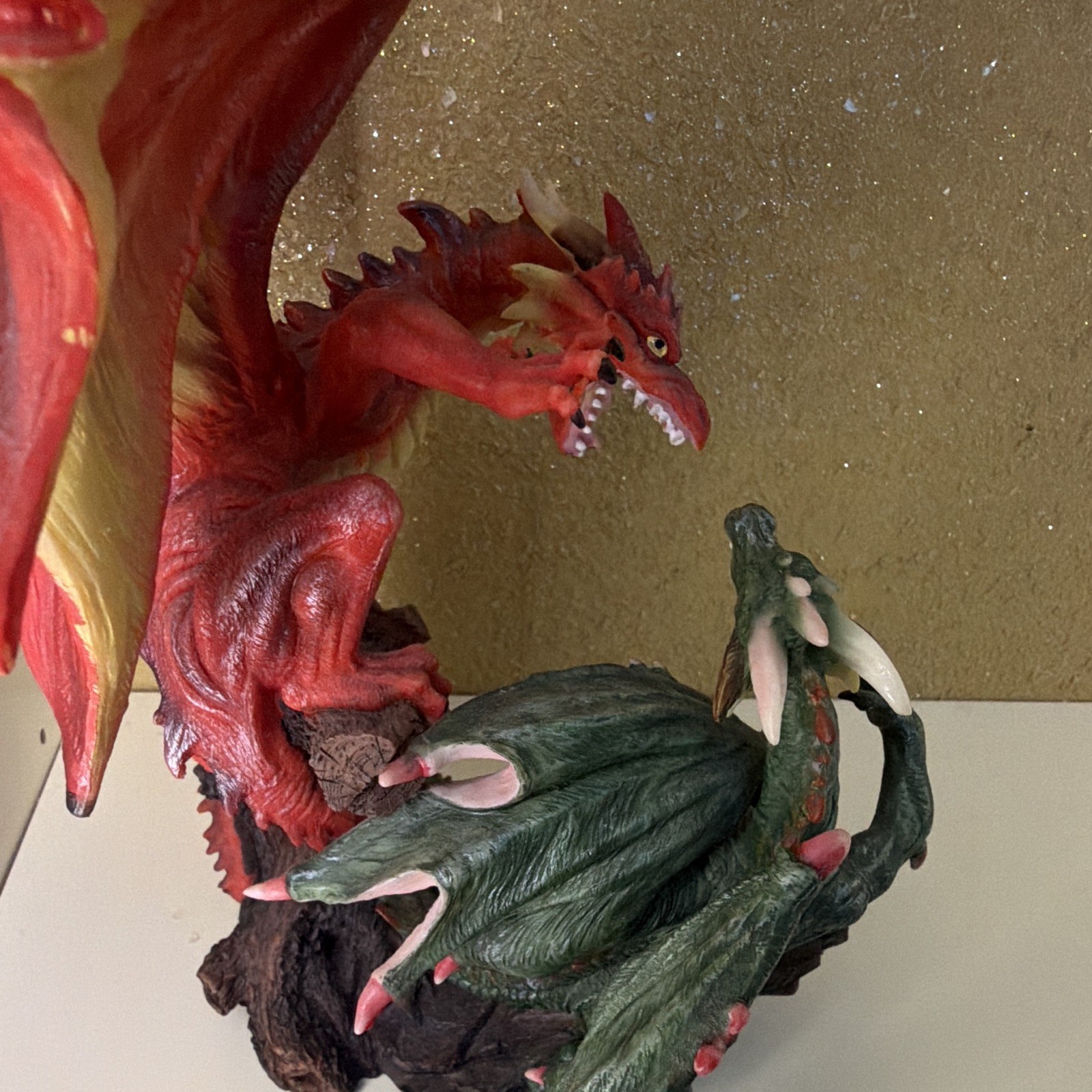 Summit Collection Fantasy Dragon Figurine, Resin Multicolor Statue 10 in