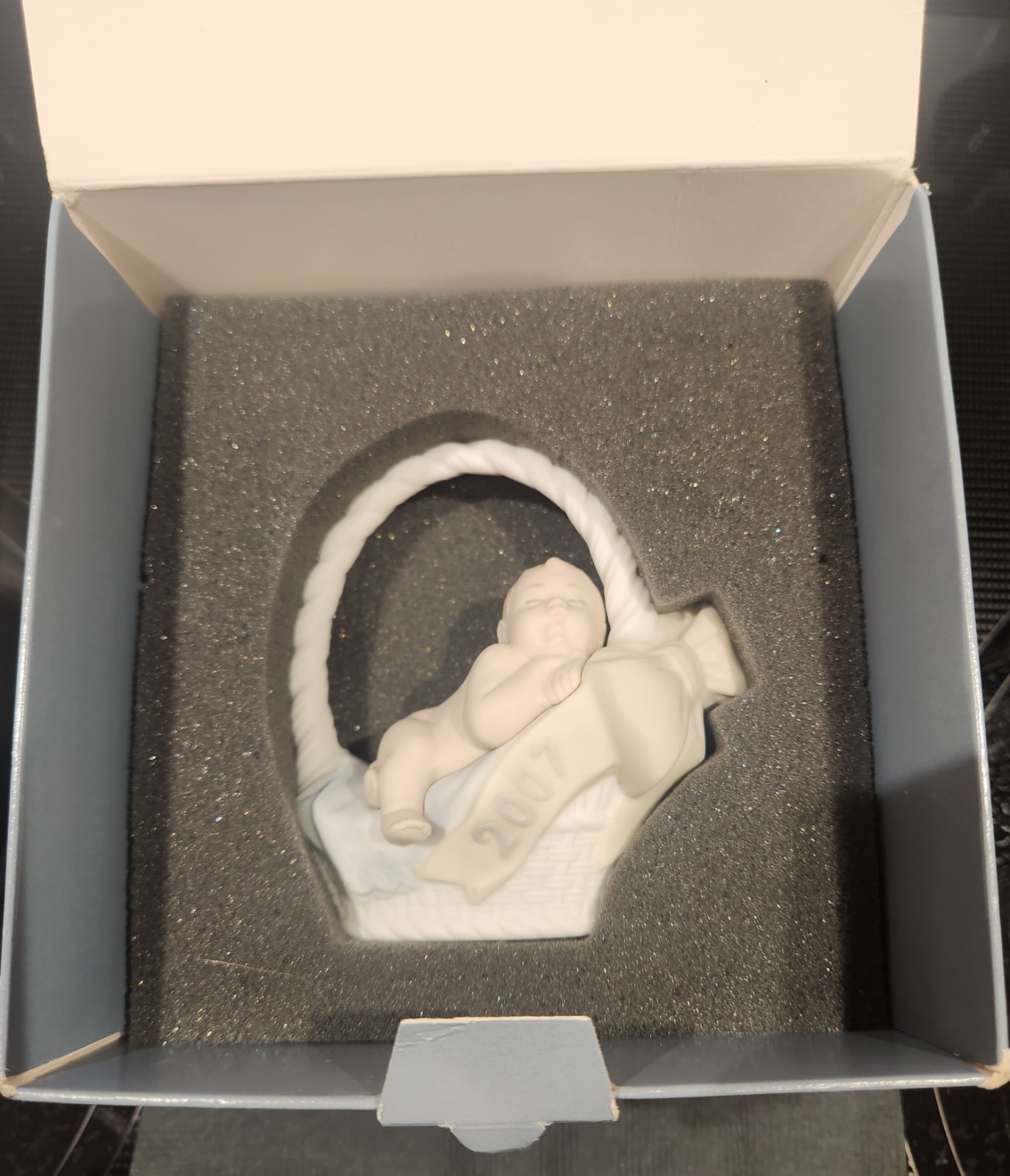 RETIRED Lladro Born In 2007 Baby Boy Figurine ~ Includes Original Box and Papers
