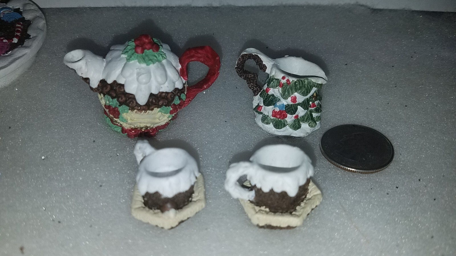 Adorable Decorative “Candy Shop” Teapot Shaped Lidded Trinket Box