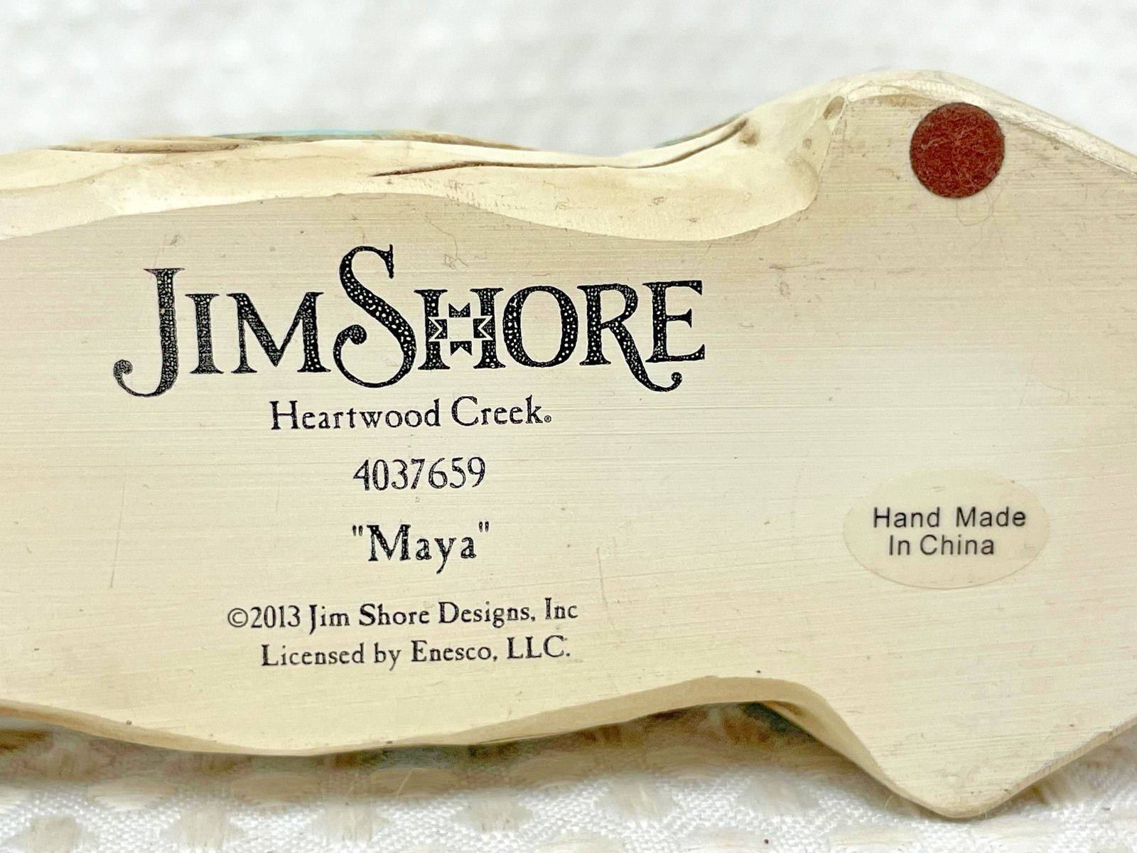 Jim Shore Heartwood Creek Maya Siamese Cat Figurine 4037659 Enesco 2013 Lying
