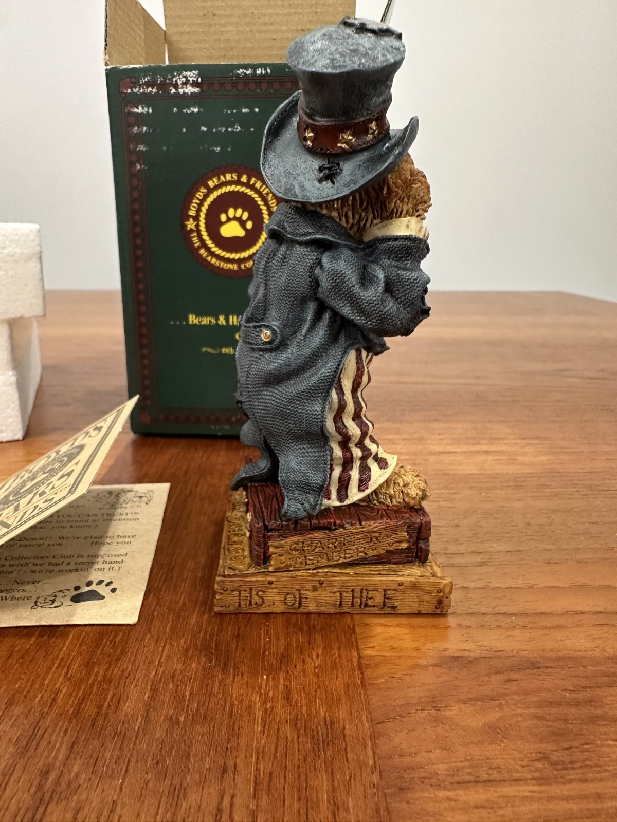 Boyds Bears Uncle Elliot The Head Bean Wants You! Figurine #01996-21 CIB w/ COA