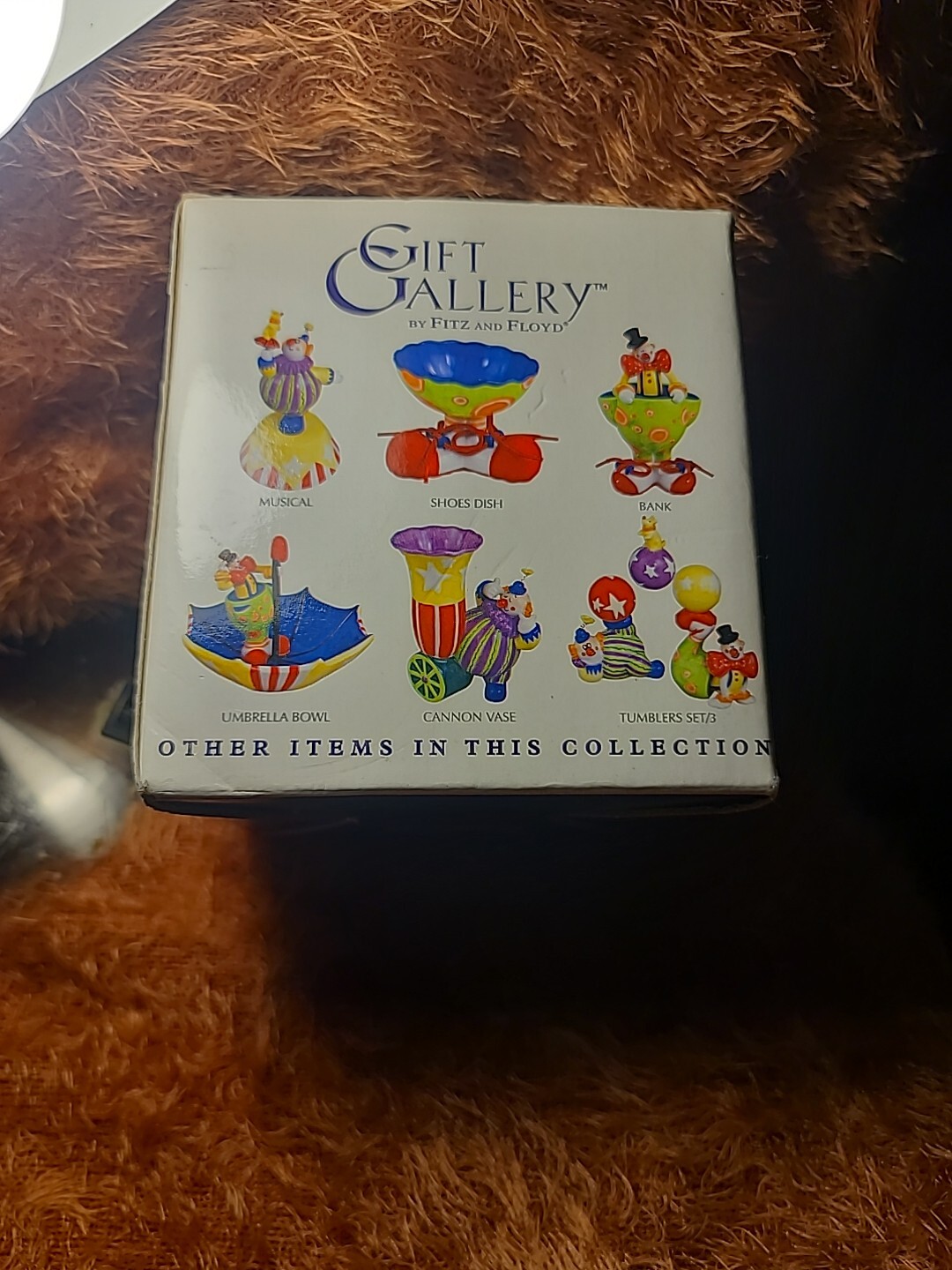 Vintage Fitz and Floyd Clowning Around Trinket Dish Gift Gallery 1994 NOS LOOK!