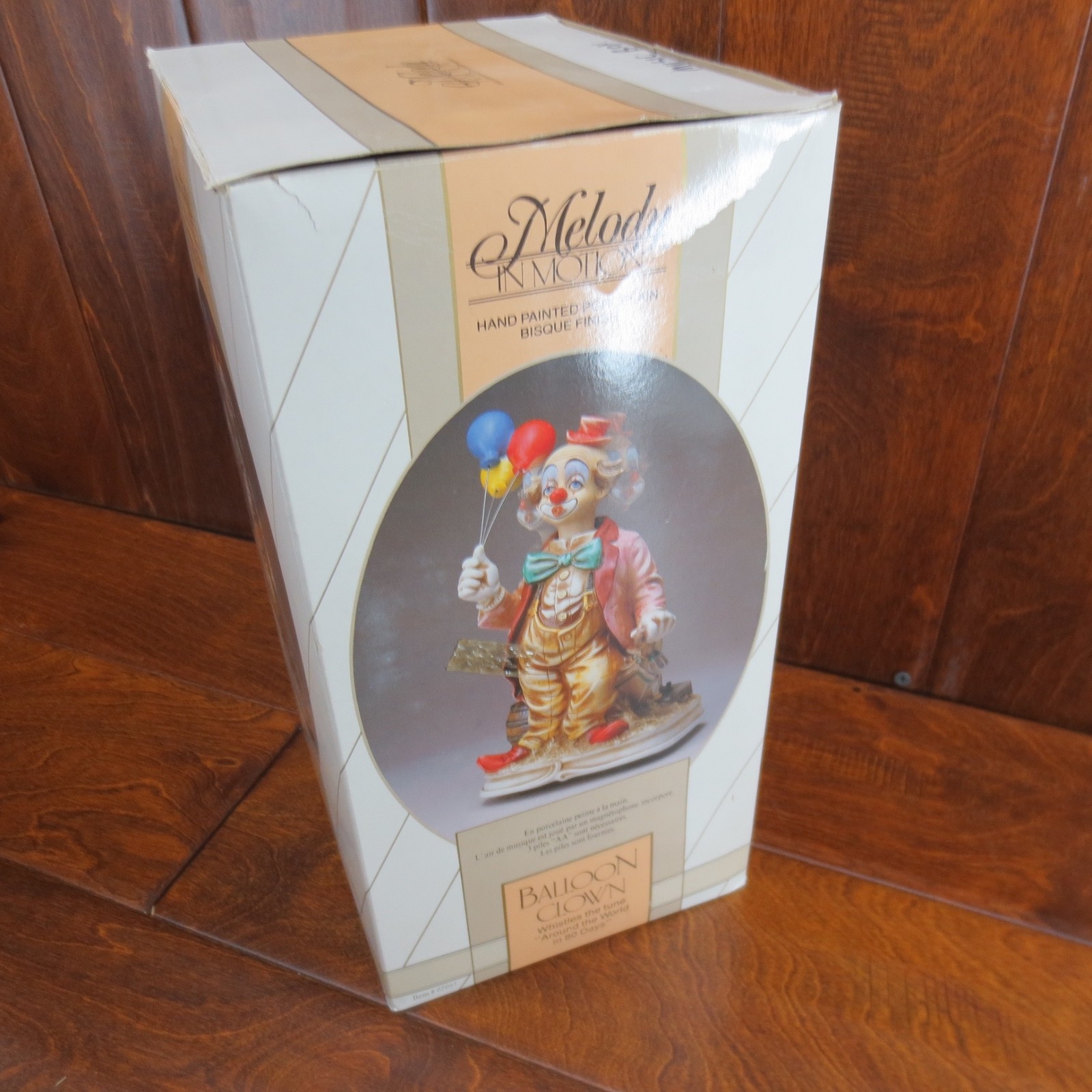 Melody in Motion Hand Painted Porcelain Bisque Finish Balloon Clown -PARTS ONLY