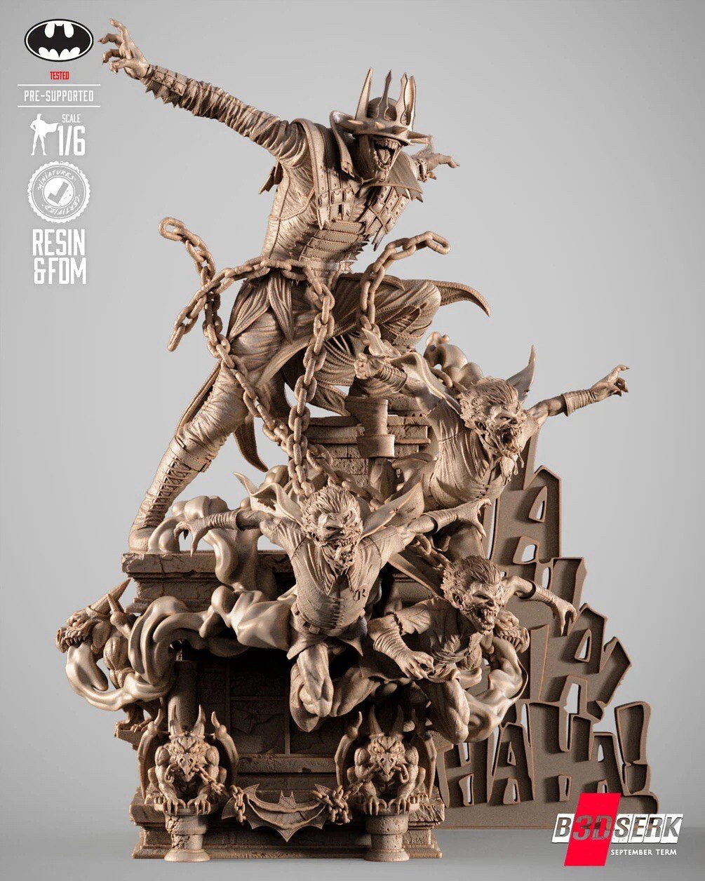 Batman Who Laughs 2025 B3DSERK Edition | 1/6 Resin Garage Kit | Unpainted