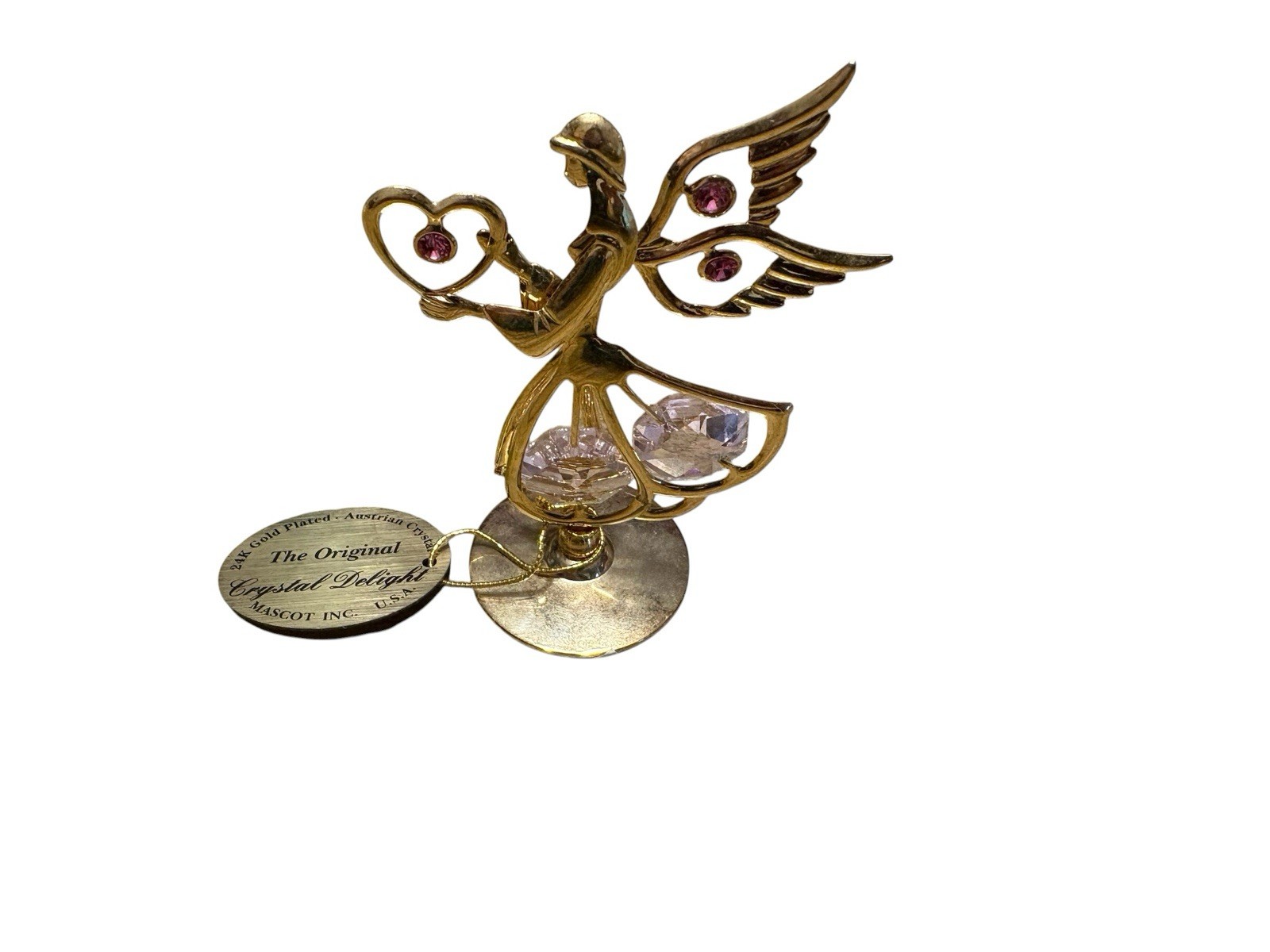 Austrian Crystal 24k Gold Plated Figurine