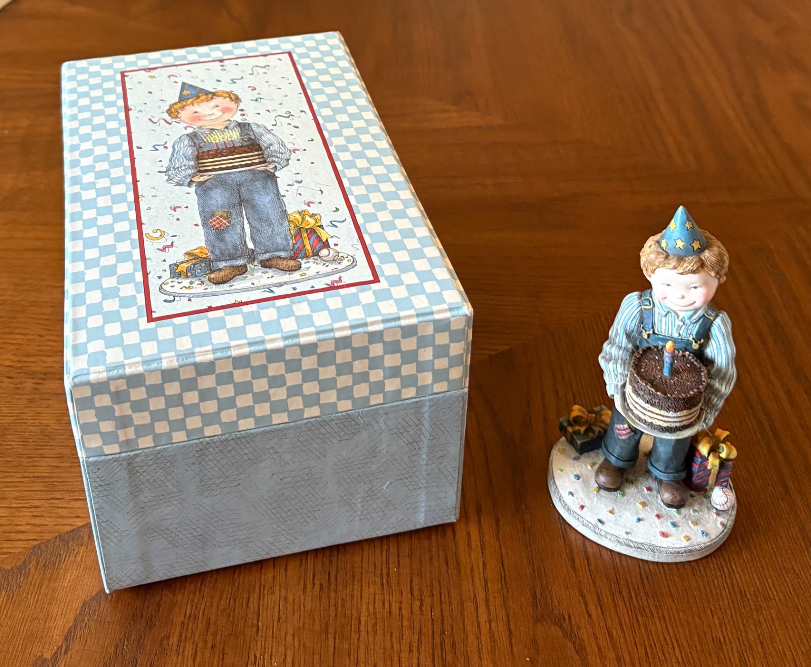 LANG & WISE SPECIAL FRIENDS FIGURINE ~ BIRTHDAY BOY ~ SBB #45 ~ 2000 Baldwin