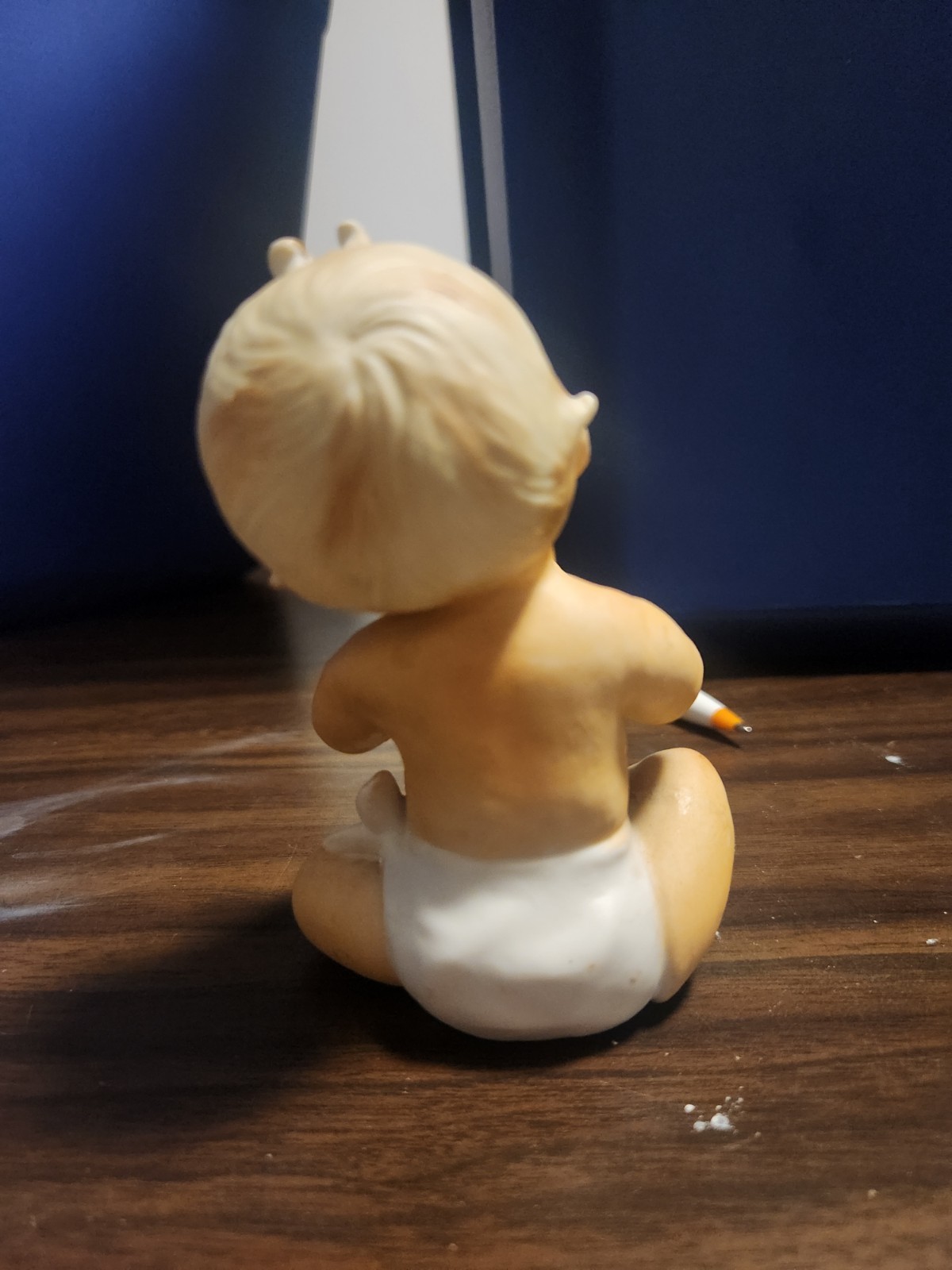 NAPCO 1960s Porcelain Cute Sitting Baby Figurine N3149 Hand Painted No Chips