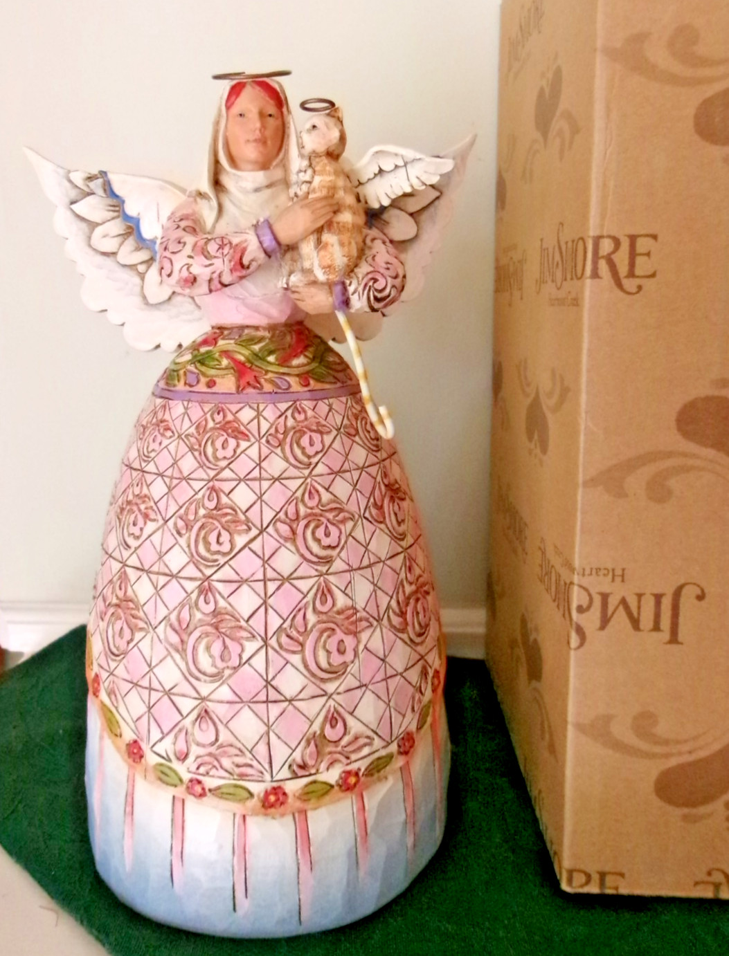 vintage 2006 Jim Shore MIB “Eternal Companions” Angel w cat figurine