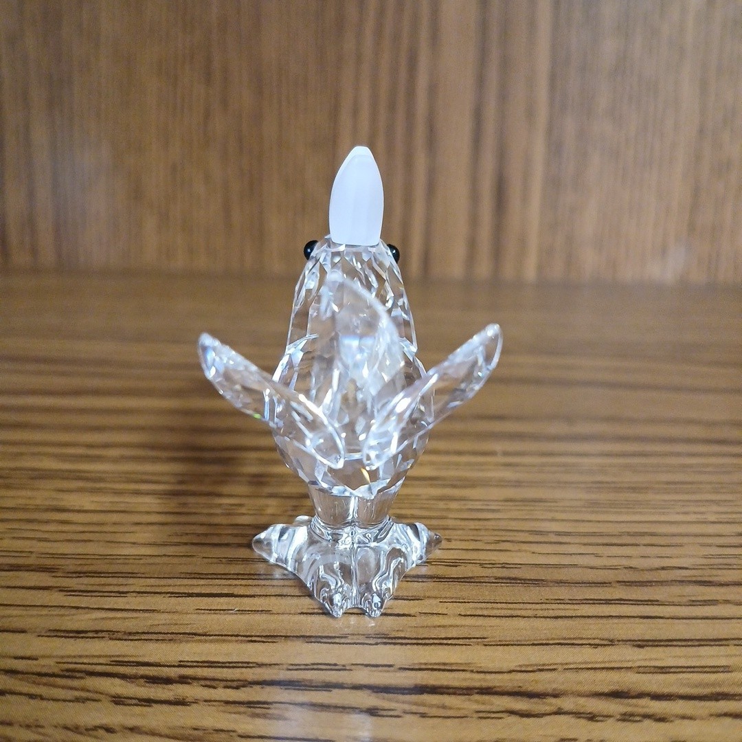 Swarovski Silver Crystal Rooster Figurine Retired