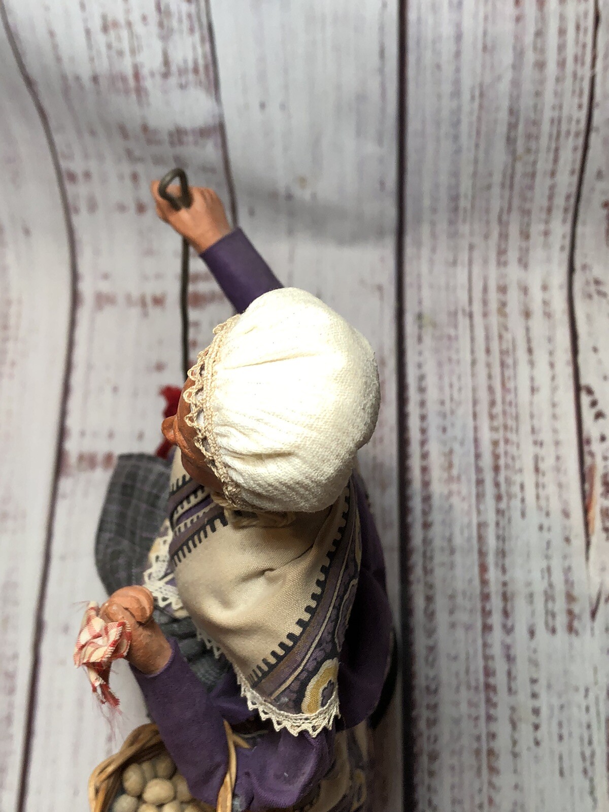 French Doll Handmade Santon De Provence Old Market Woman Traditional Dress 11”