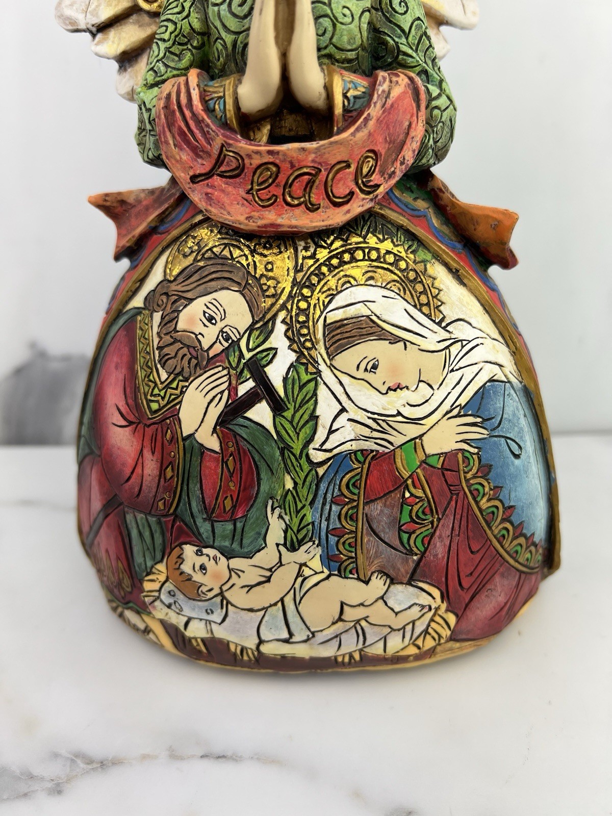 Angel “Peace” Nativity Scene Figurine 8.5” – Roman Inc. Vintage 2005