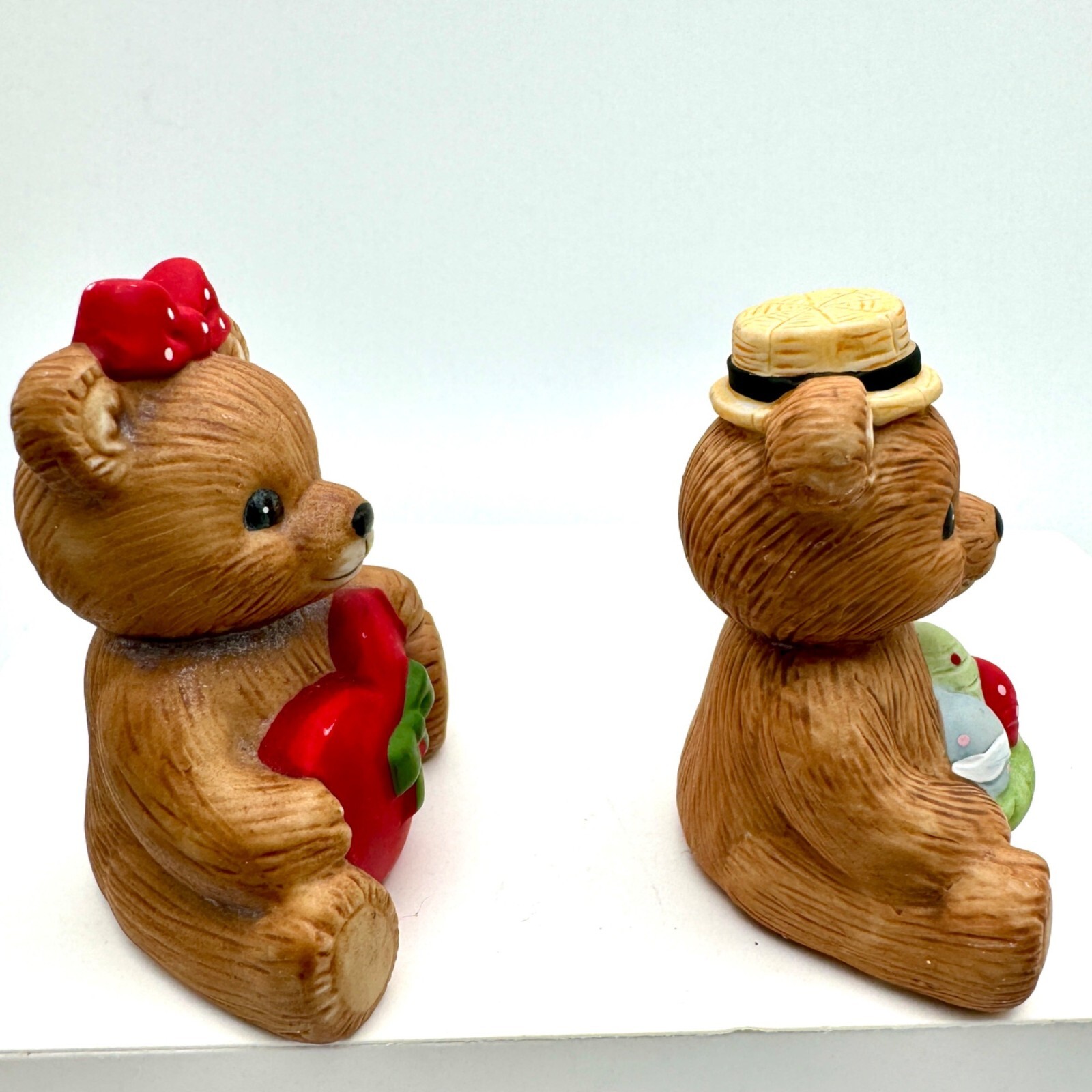 Vintage HOMCO 1413 Calendar Bears set of 2 April February Gift