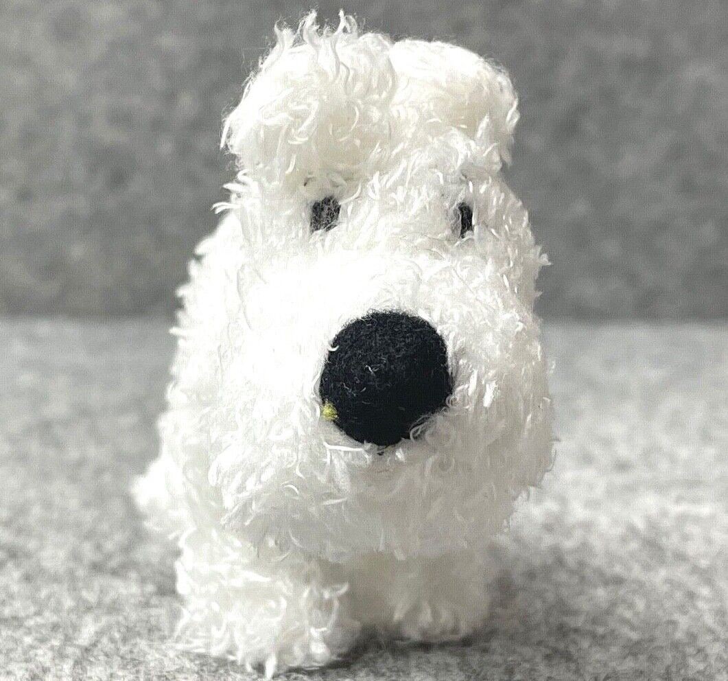 Moulinsart Snowy Plush Soft Toy Key ring: Standing 8cm height Official Tintin