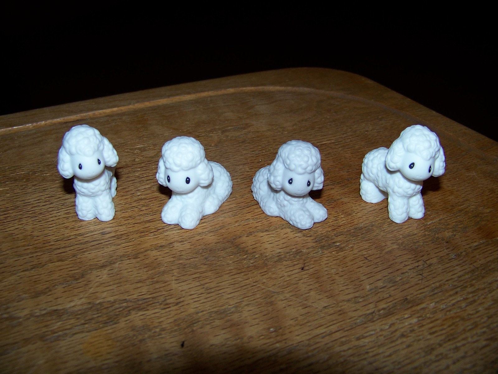 Precious Moments Nativity Set of 4 SHEEP/LAMBS 1986 Come Let Us Adore Him 104000
