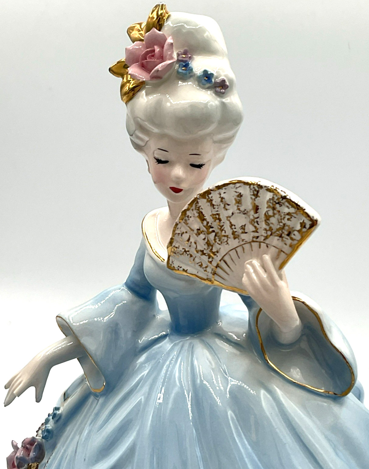 SEE ISSUES 10-inch Josef Originals Adelaide Holding Fan Figurine Colonial Days